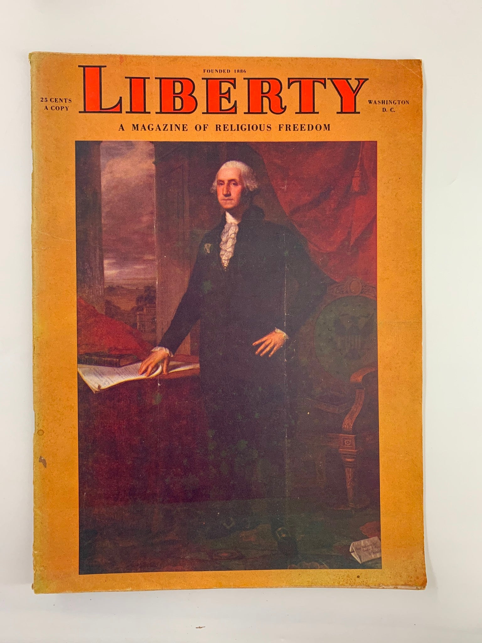 VTG Liberty Magazine First Quarter 1952 Portrait of George Washington No Label