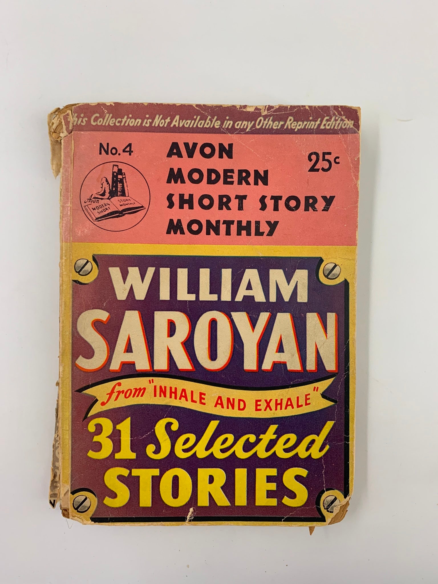 VTG No. 4 Avon Modern Short Story Monthly William Saroyan No Label