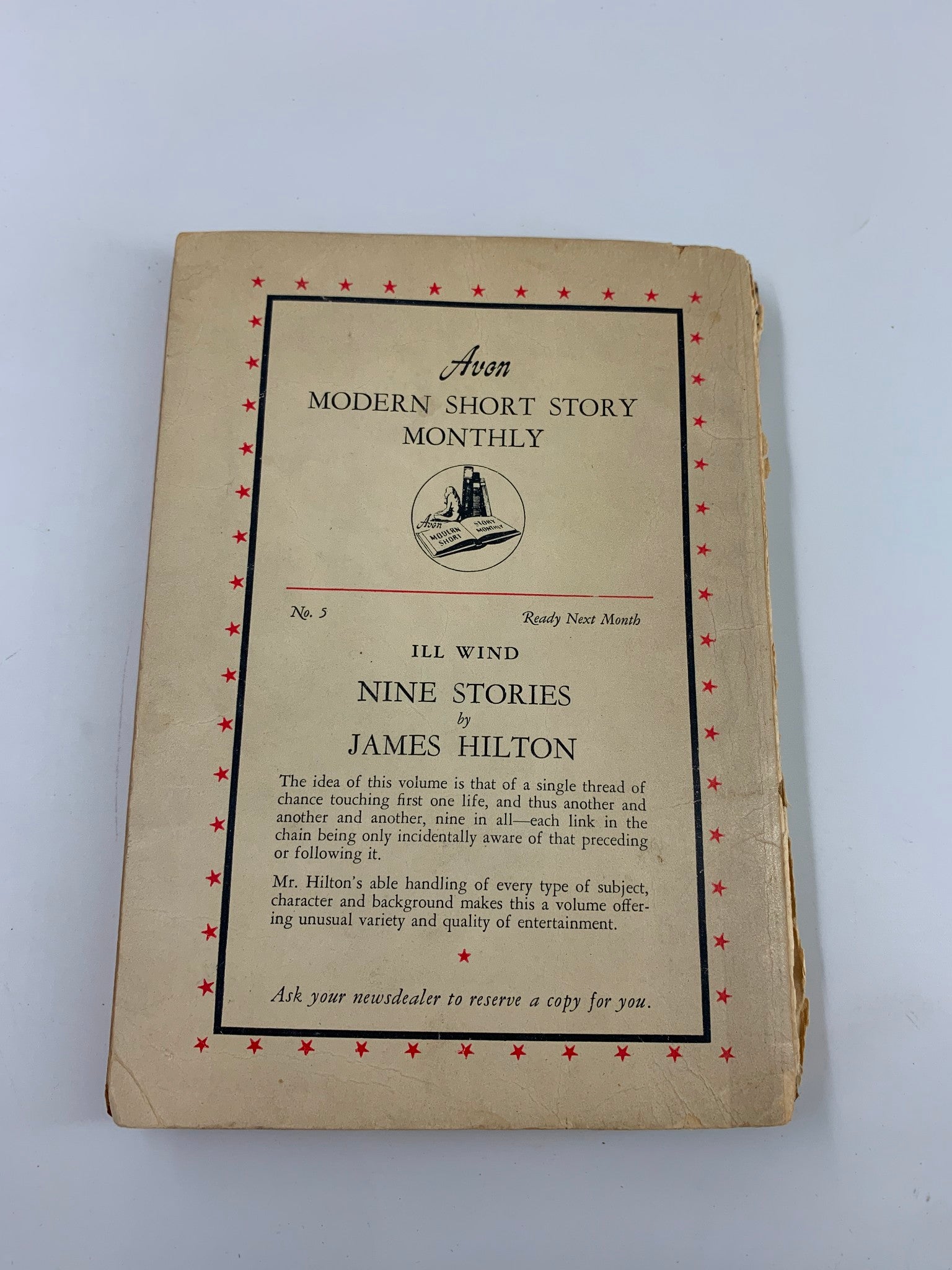 VTG No. 4 Avon Modern Short Story Monthly William Saroyan No Label