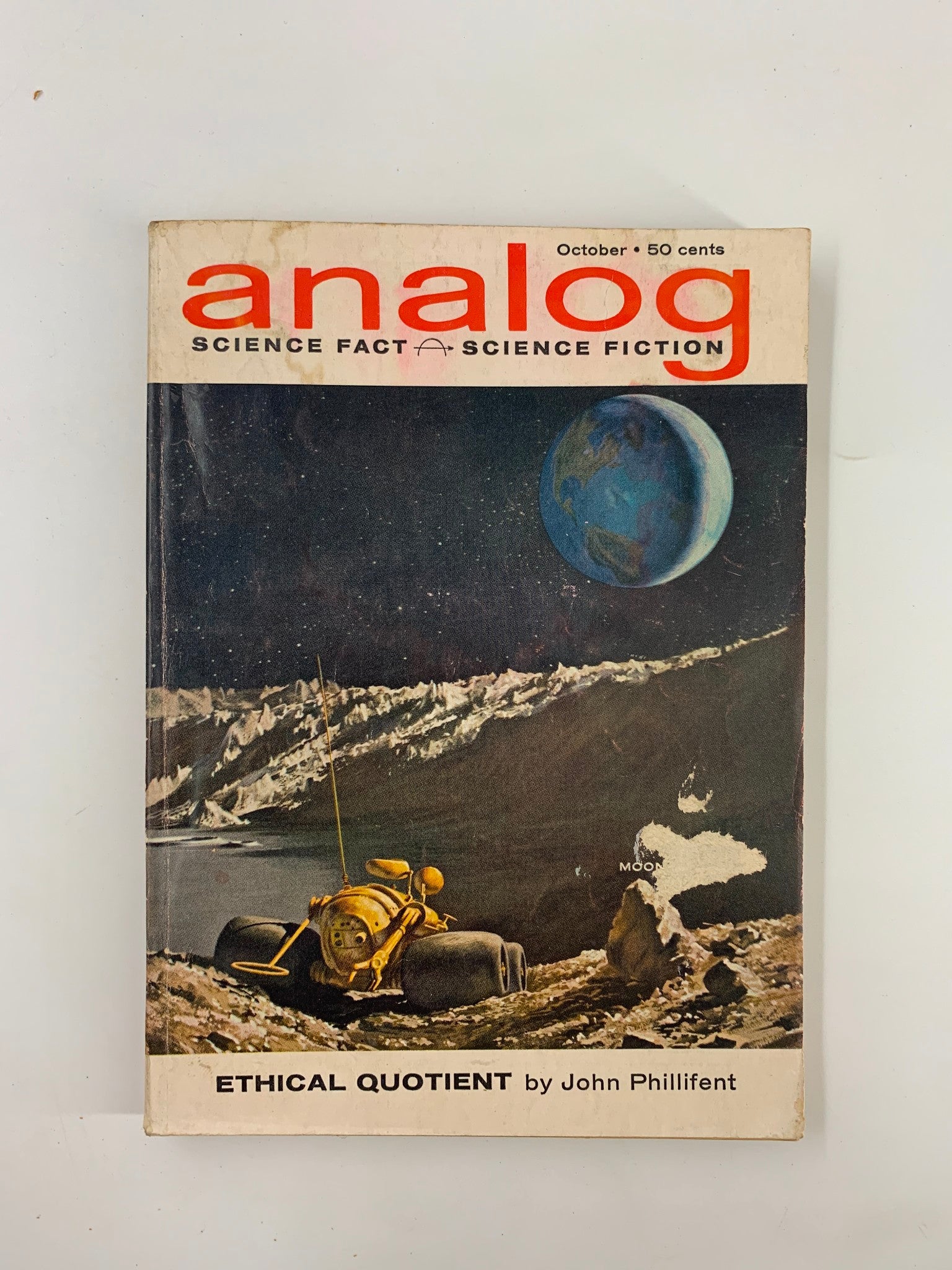 VTG Analog Magazine October 1962 Ethical Quotient by John Phillifent No Label