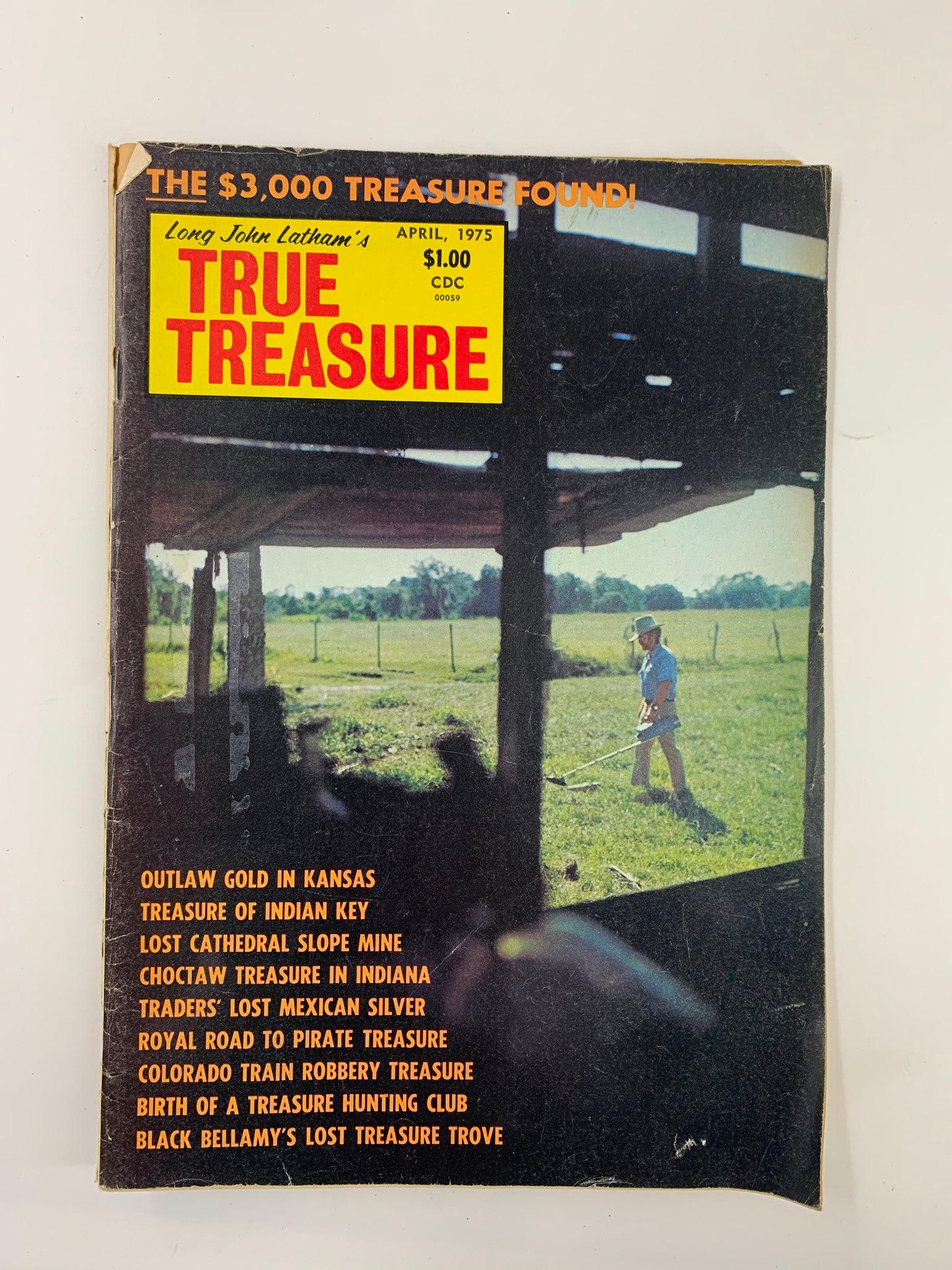 VTG True Treasure Magazine April 1975 Lost Cathedral Slope Mine No Label