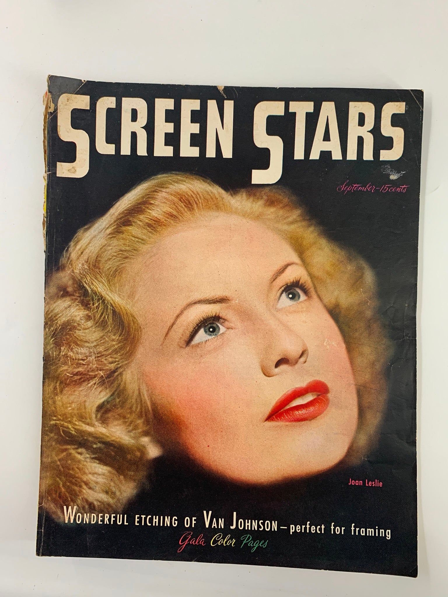 VTG Screen Stars Magazine September 1945 Joan Leslie in Rhapsody in Blue