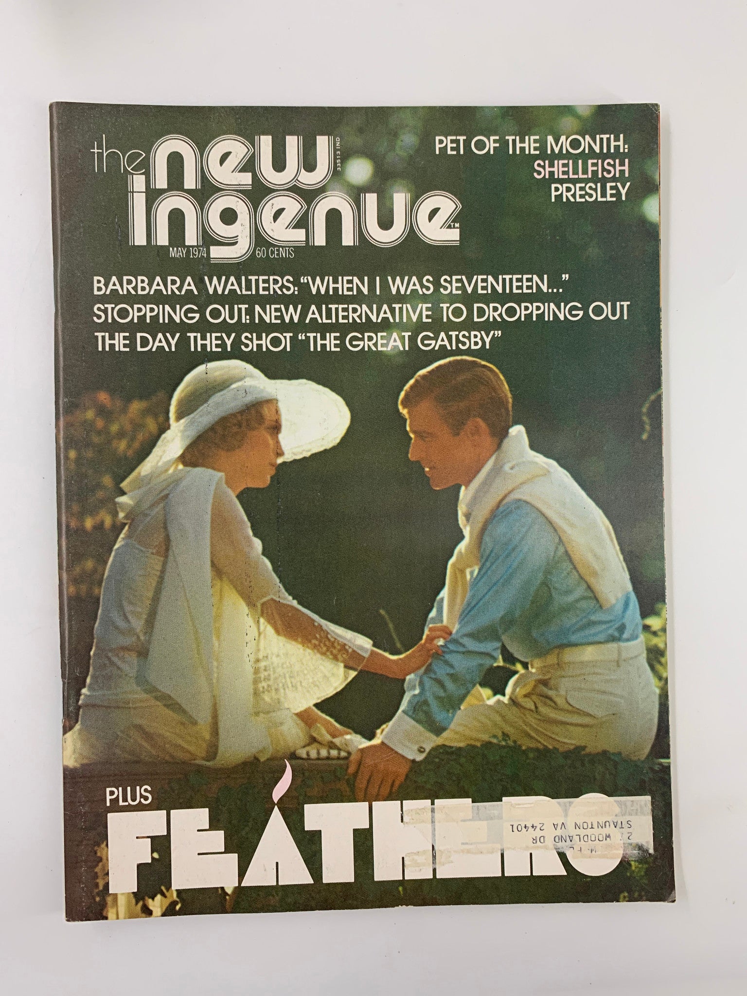 VTG New Ingenue Magazine May 1974 Barbara Walters & Pet Shellfish Presley