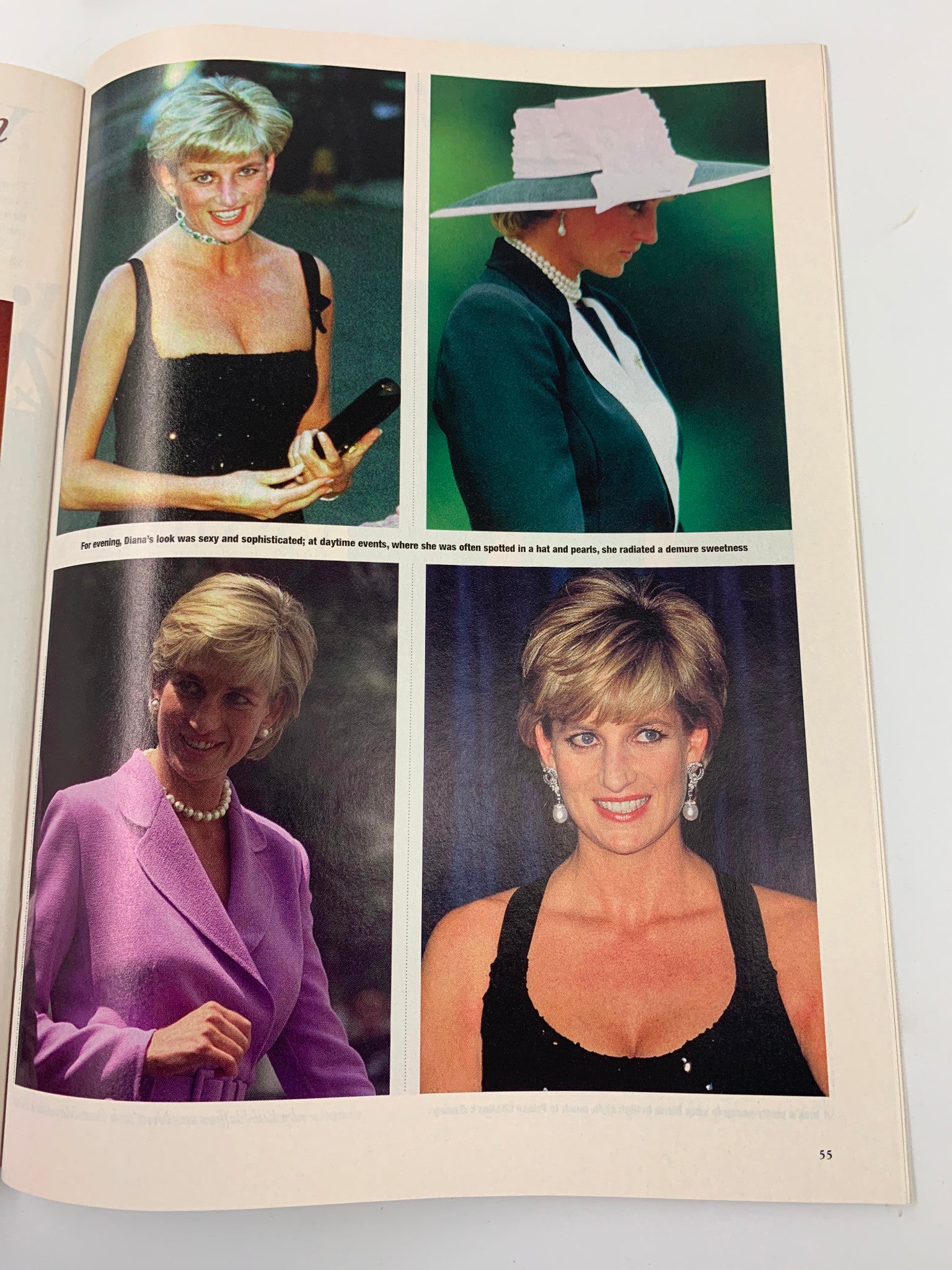 TV Guide Magazine 1997 Princess Diana Her Life in Words and Pictures No Label VG page highlighting Princess Diana's fashion, showcasing her elegance at various events.