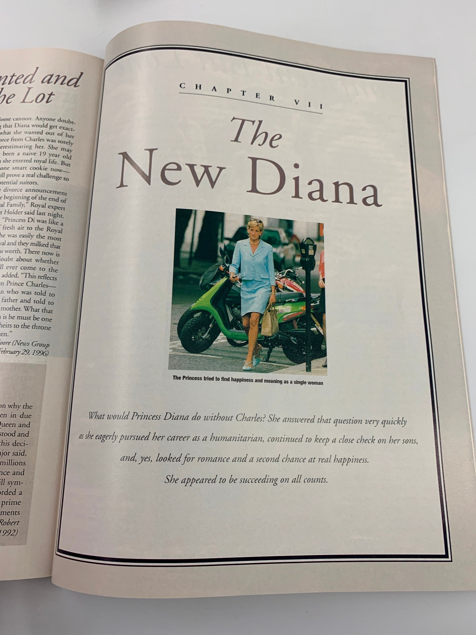 TV Guide Magazine 1997 Princess Diana Her Life in Words and Pictures No Label VG page displaying Princess Diana in a stylish outfit, addressing her life as a single woman post-divorce.
