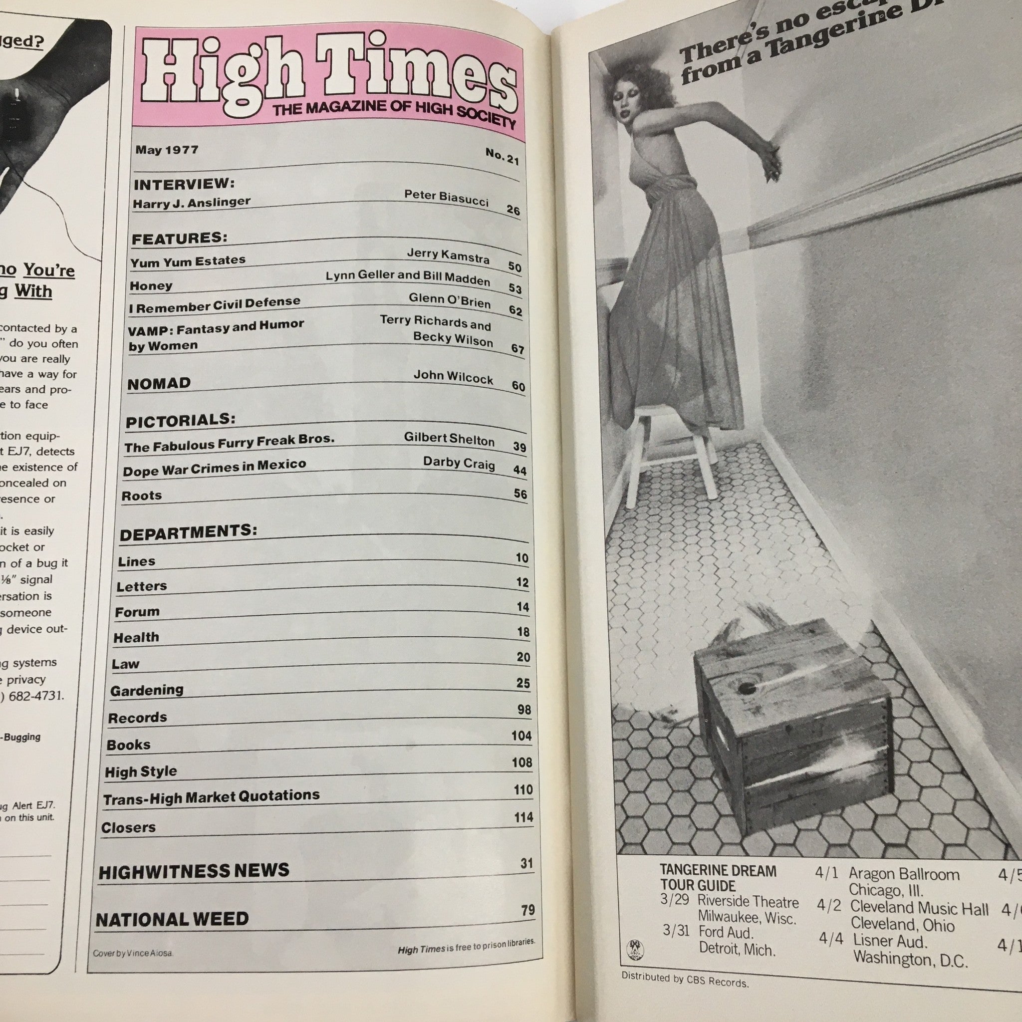 VTG High Times Magazine May 1977 I Remember Civil Defense No Label VG