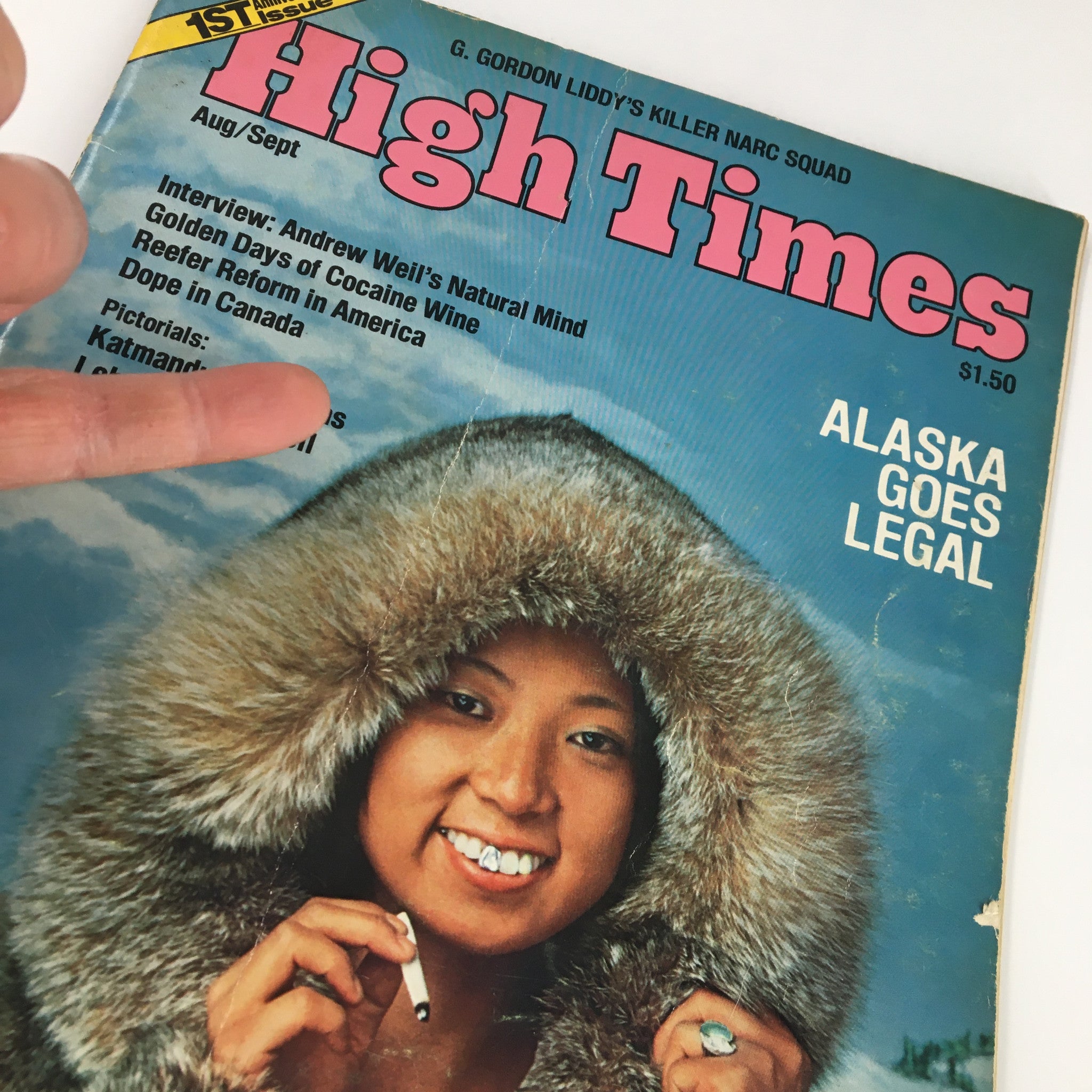 VTG High Times Magazine August 1975 The Alaska Goes Legal No Label