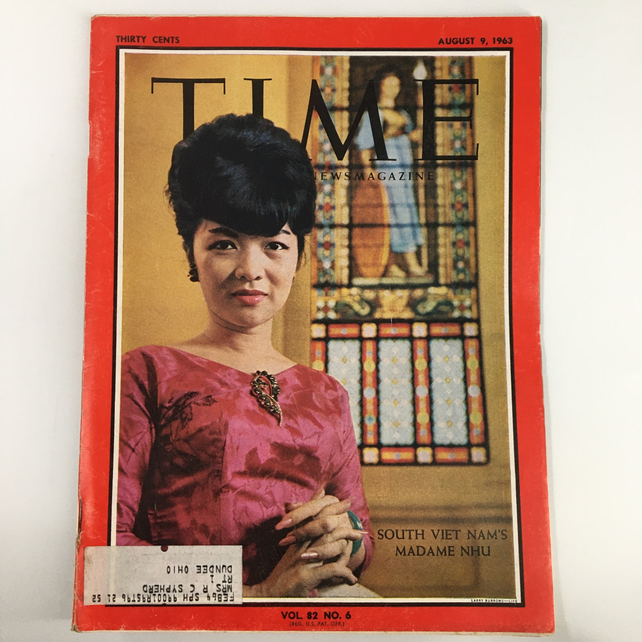 VTG Time Magazine August 9 1963 Vol 82 #6 South Viet Nam's Madame Nhu