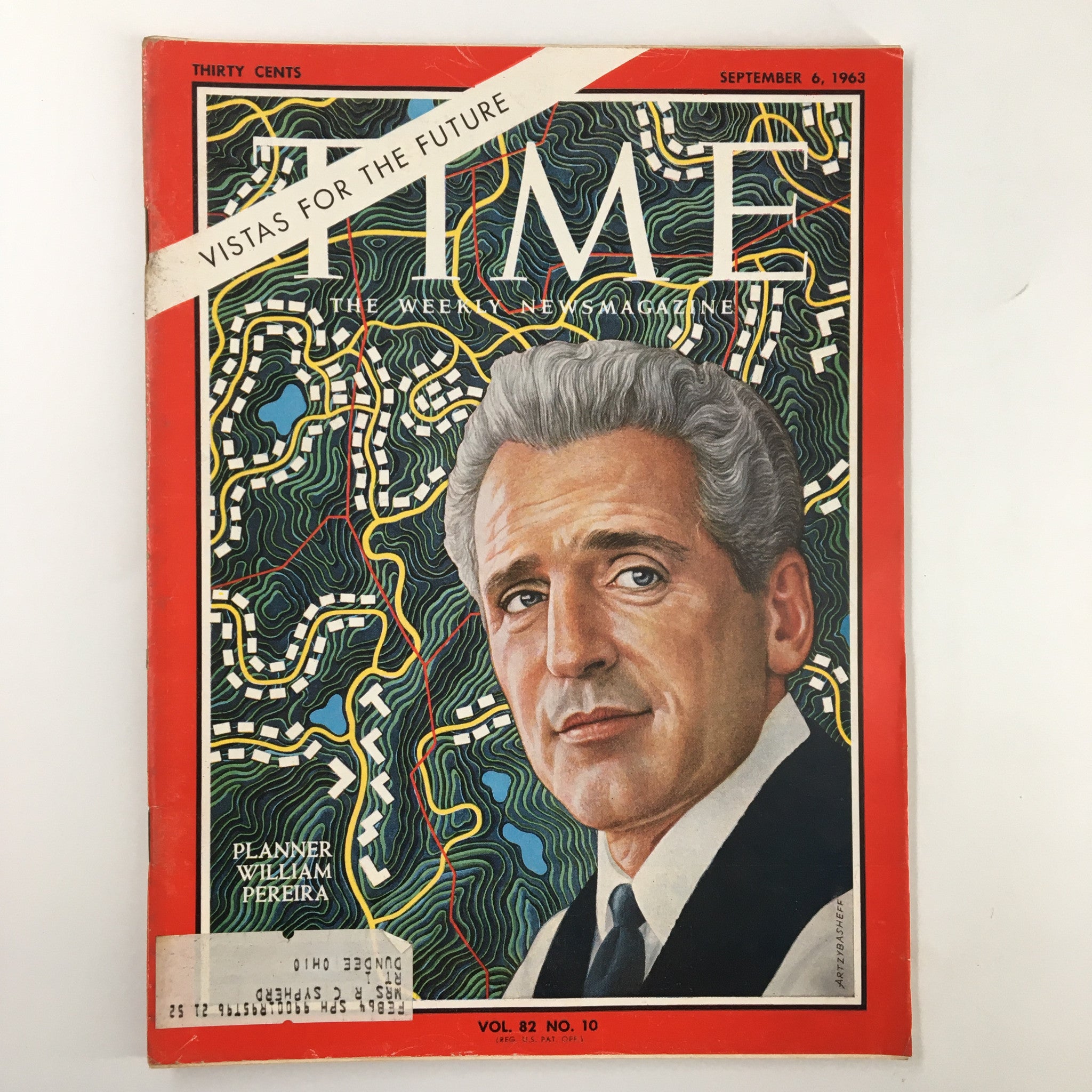 VTG Time Magazine September 6 1963 Vol 82 #10 Planner William Pereira