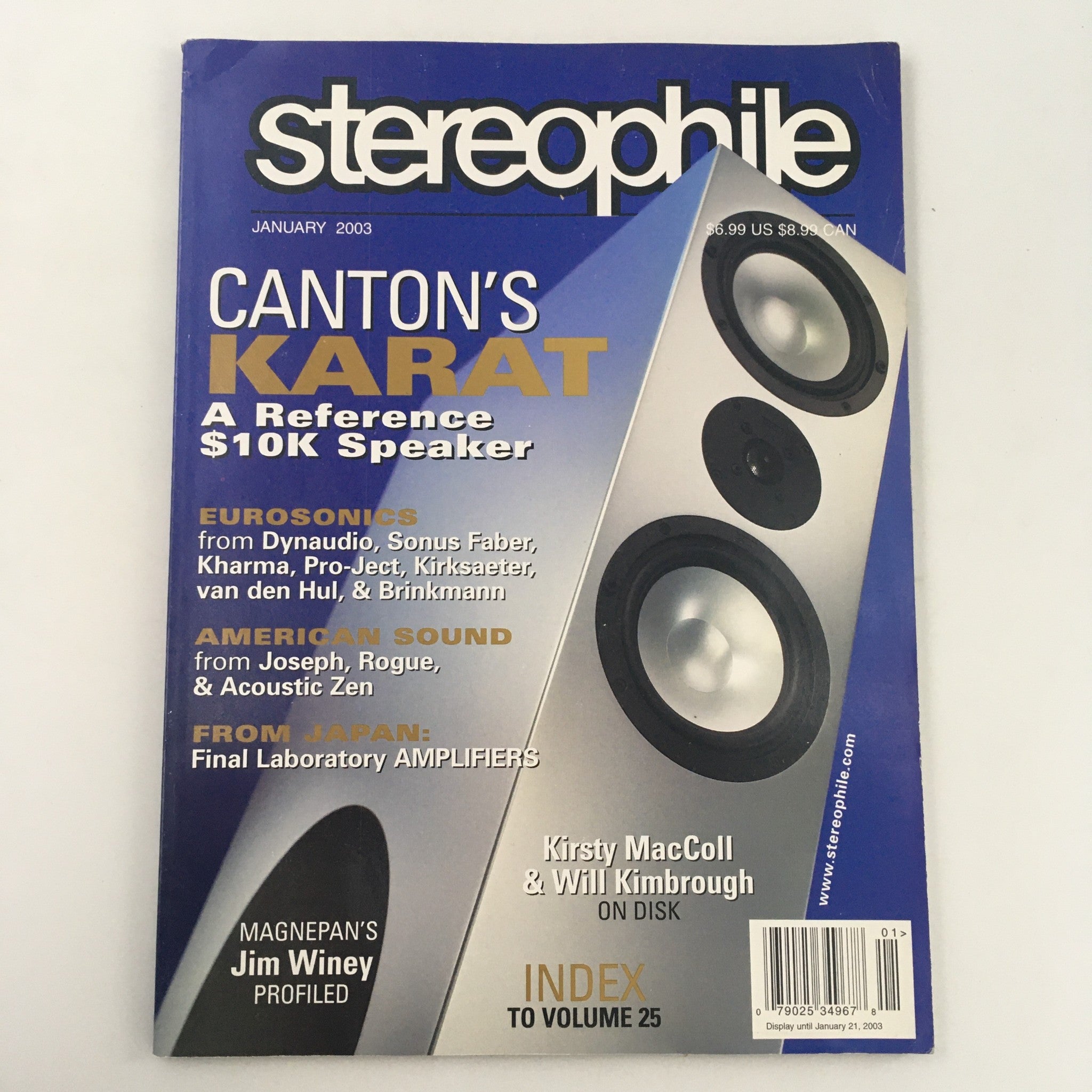 Stereophile Magazine January 2003 Kirsty MacColl and Will Kimbrough on Disk