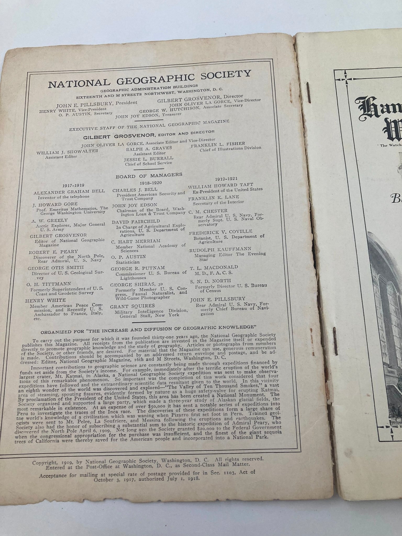 VTG The National Geographic Magazine September 1919 Shantung Holy Land No Label