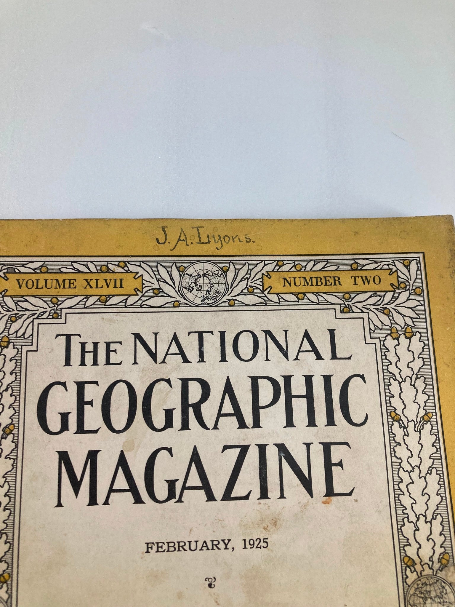 VTG The National Geographic Magazine February 1925 Swamps of Africa No Label