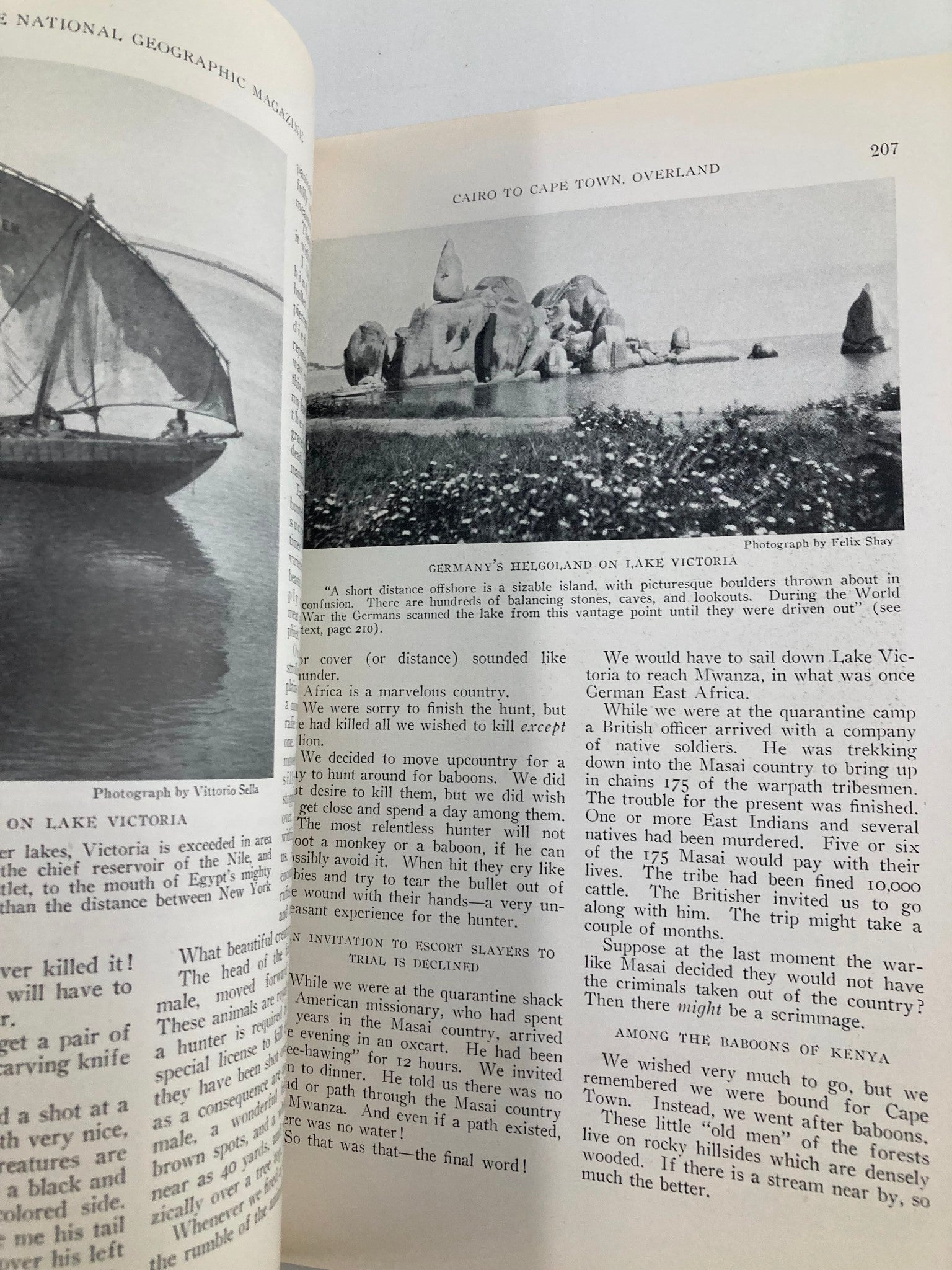 VTG The National Geographic Magazine February 1925 Cairo to Cape Town No Label