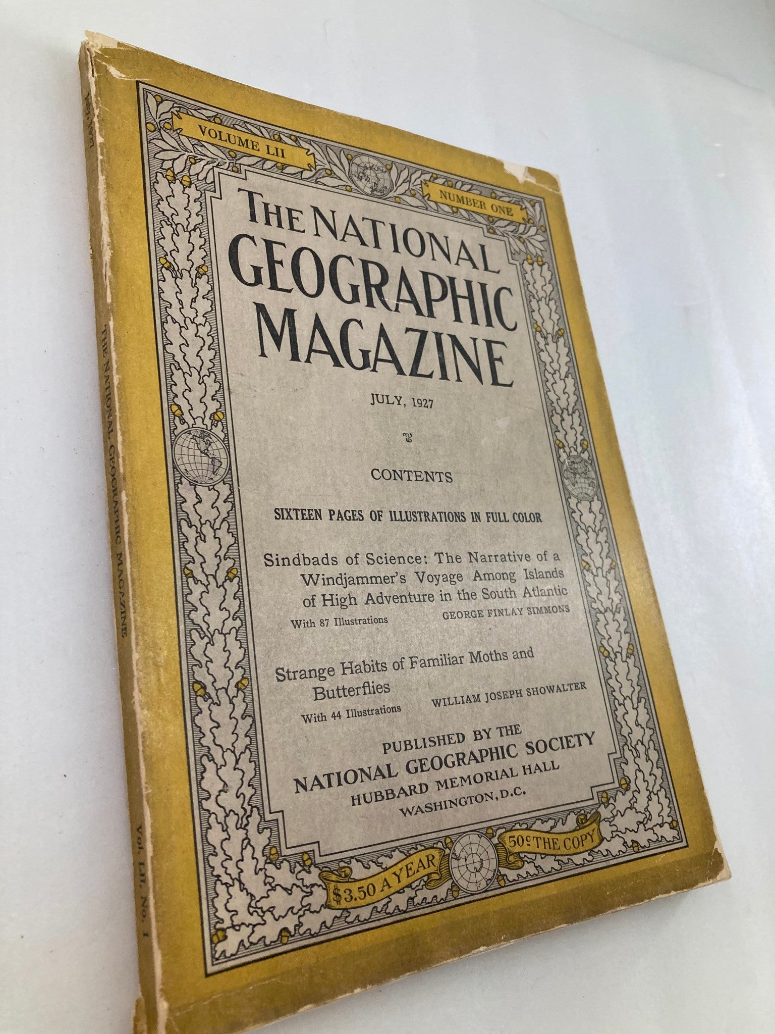 VTG The National Geographic Magazine July 1927 Moths and Butterflies No Label