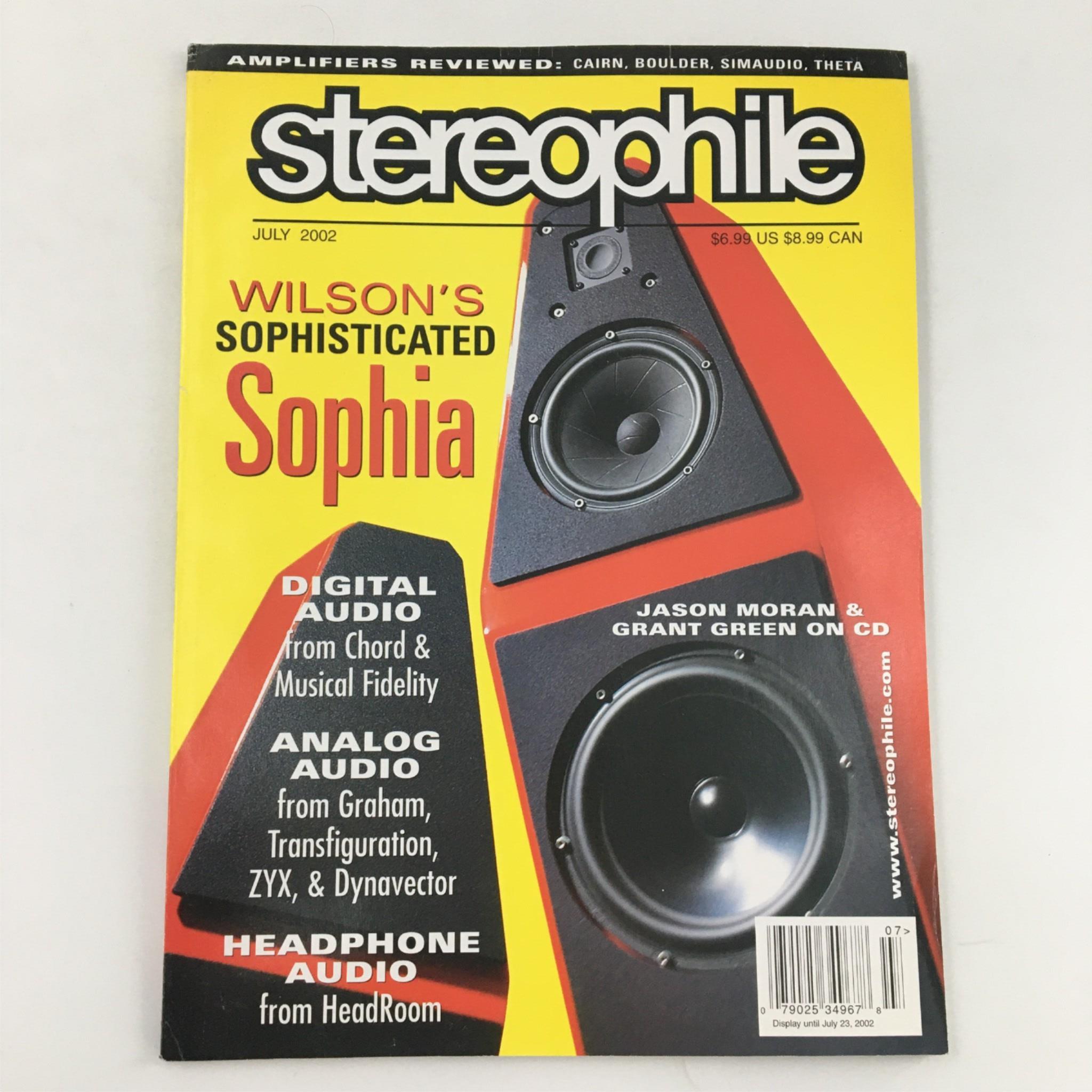 Stereophile Magazine July 2002 Wilson's Sophisticated Sophia, Jason Moran