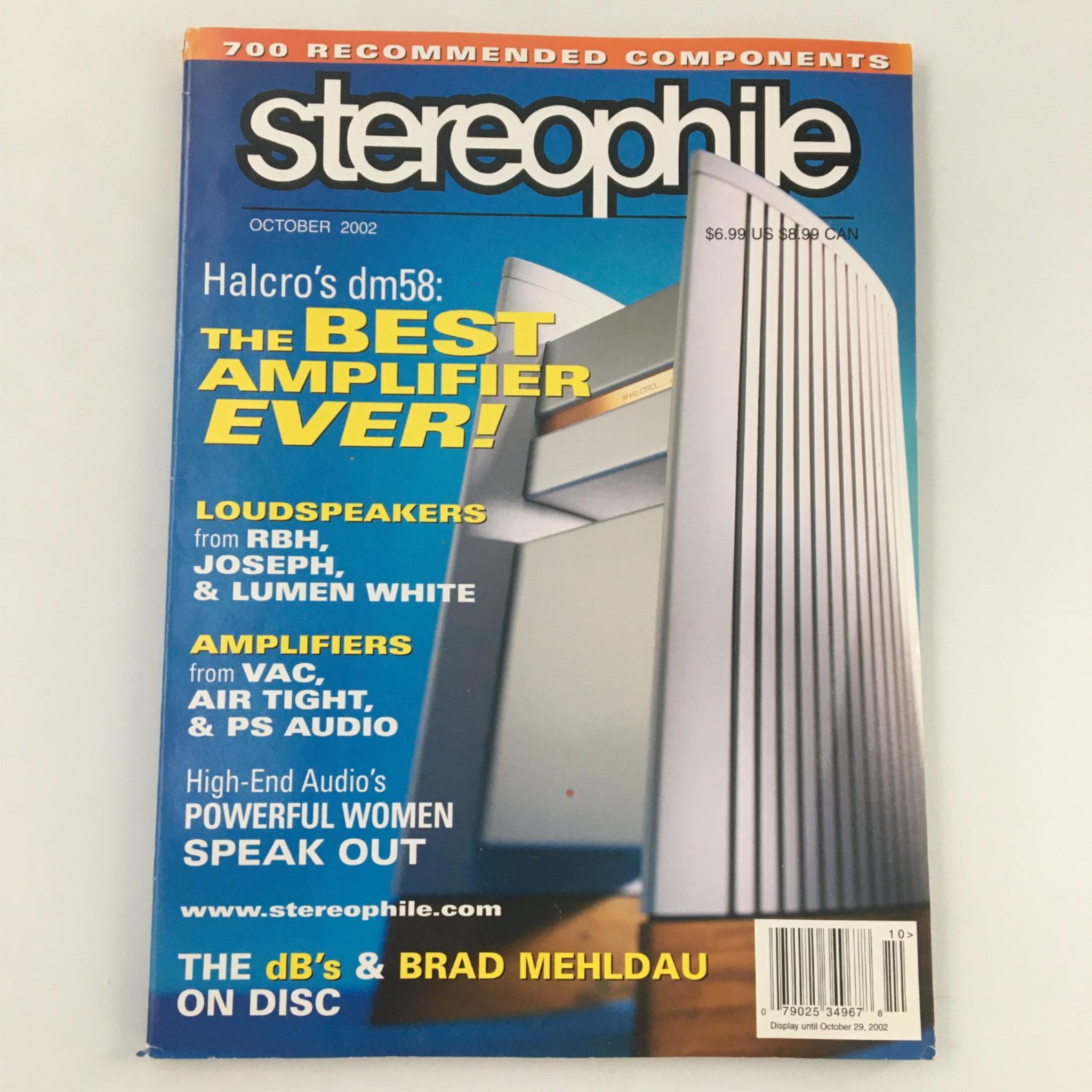 Stereophile Magazine October 2002 The Best Amplifier Ever : Halcro's DM58