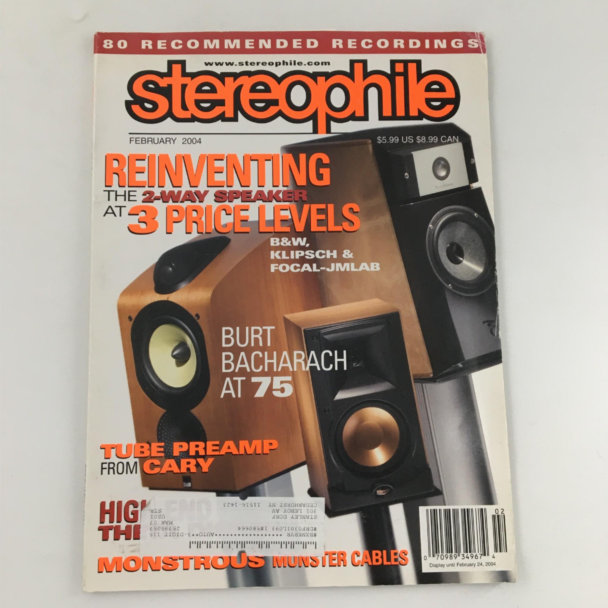 Stereophile Magazine February 2004 Burt Buchanan at 75 B&W Klipsch & Focal-JMLAB