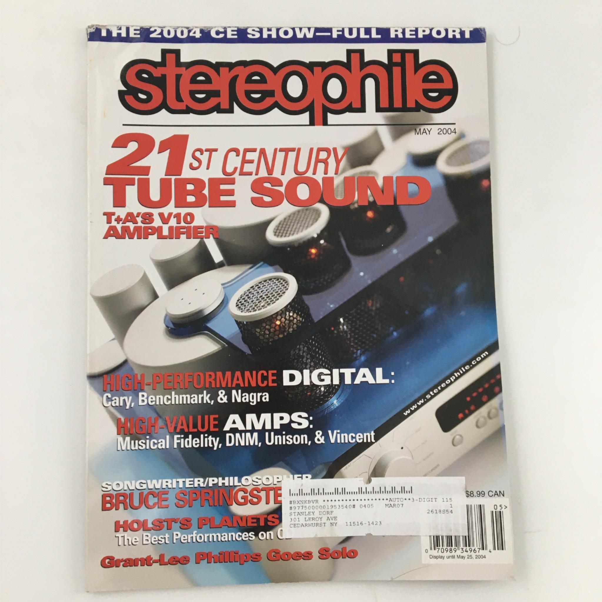 Stereophile Magazine May 2004 T+A's V10 AMplifier, Musical Fidelity, DNM, Unison