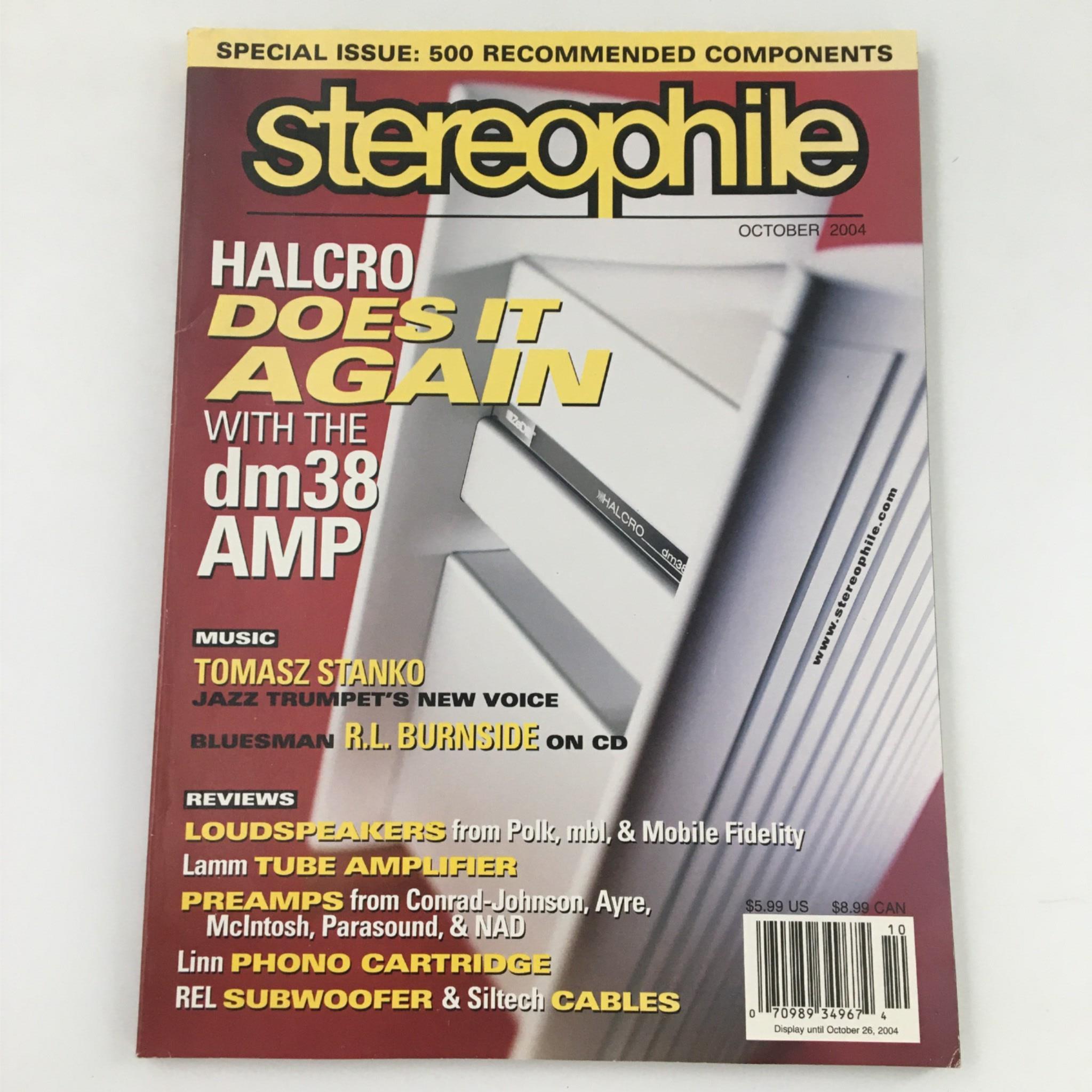 Stereophile Magazine October 2004 DM38 Amp Tomasz Stanko R.L. Burnside Newsstand