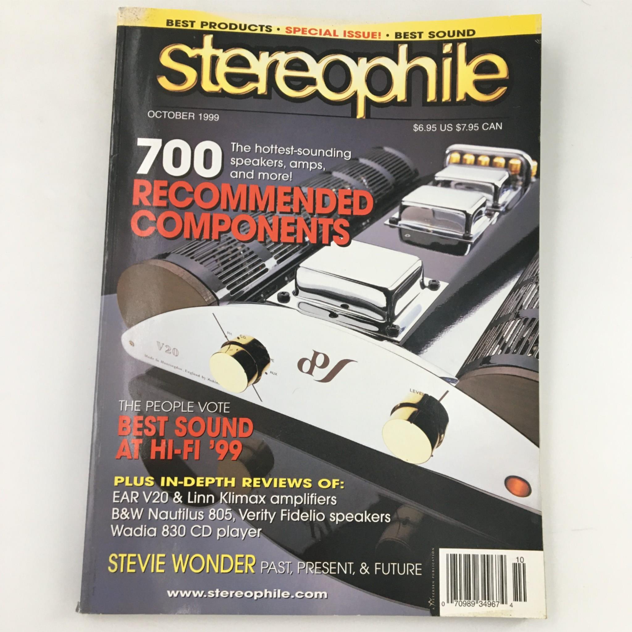 Stereophile Magazine October 1999 People Vote Best Sound at Hi-Fi '99 Newsstand