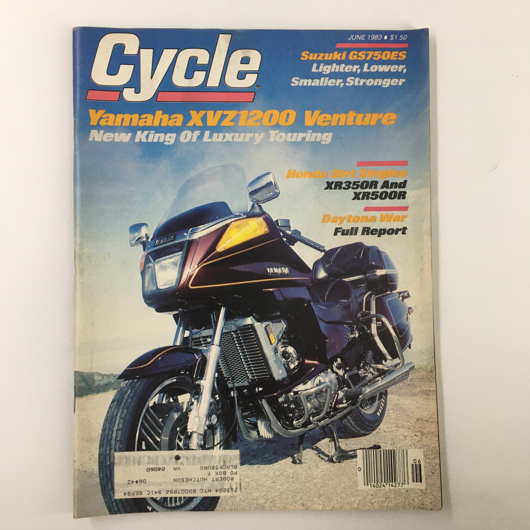 VTG Cycle Magazine June 1983 Yamaha XVZ1200 Venture King of Luxury Touring