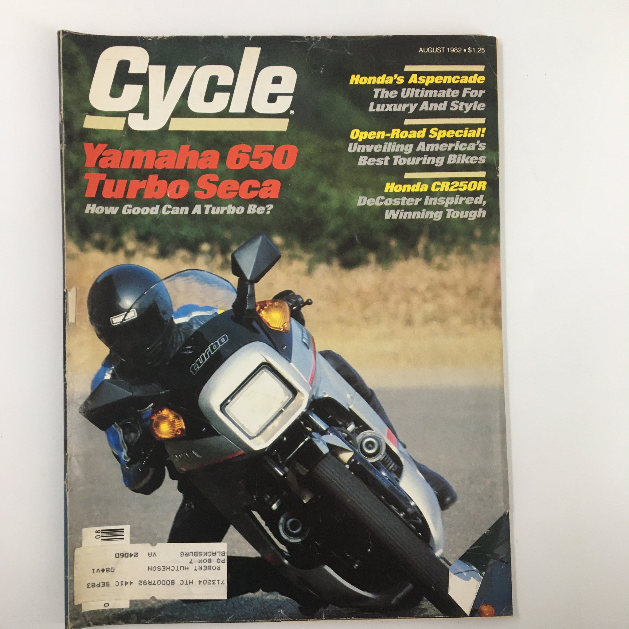 VTG Cycle Magazine August 1982 Yamaha 650 Turbo Seca How Good Can A Turbo Be?