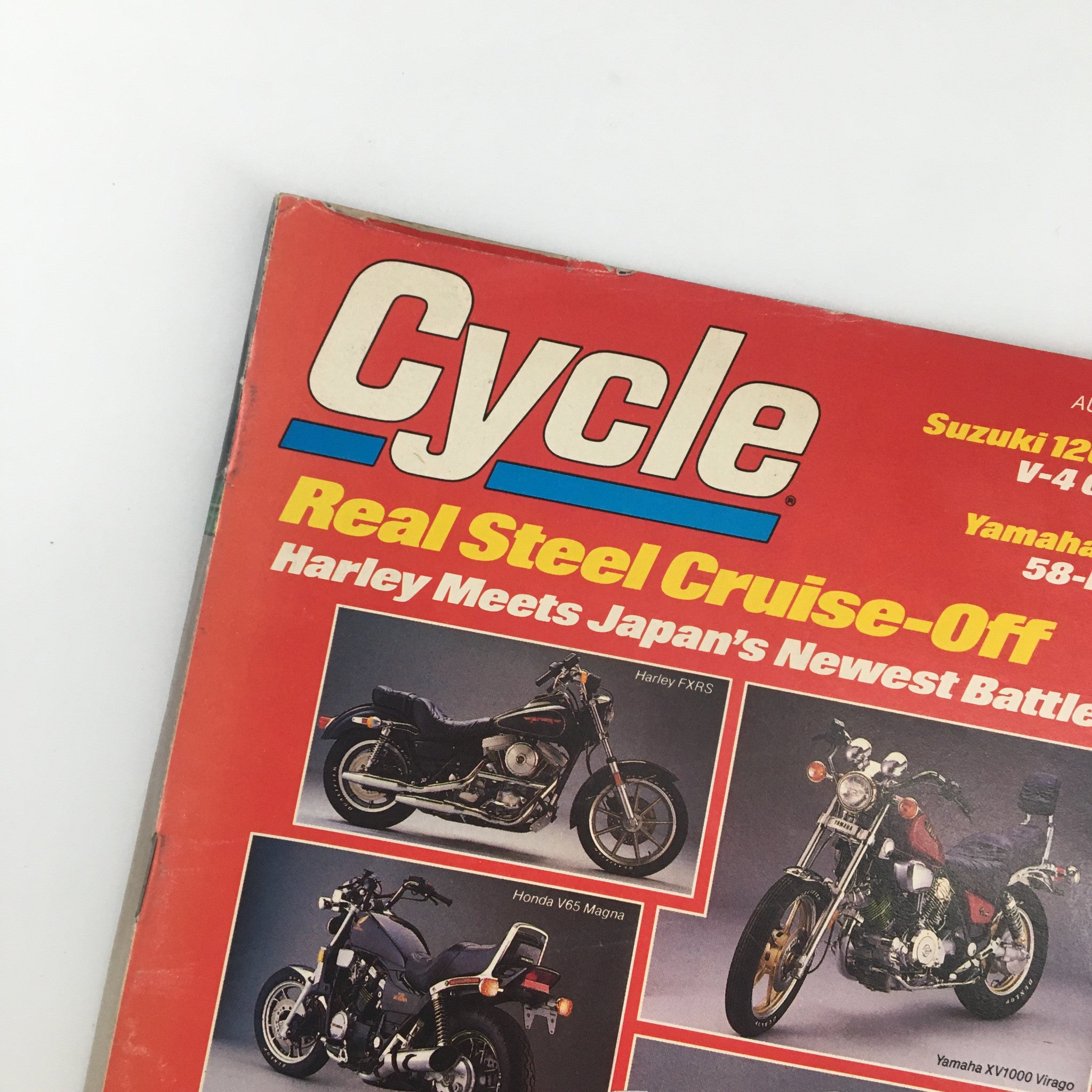 VTG Cycle Magazine August 1984 Harley Meets Japan's Newest Battle iron