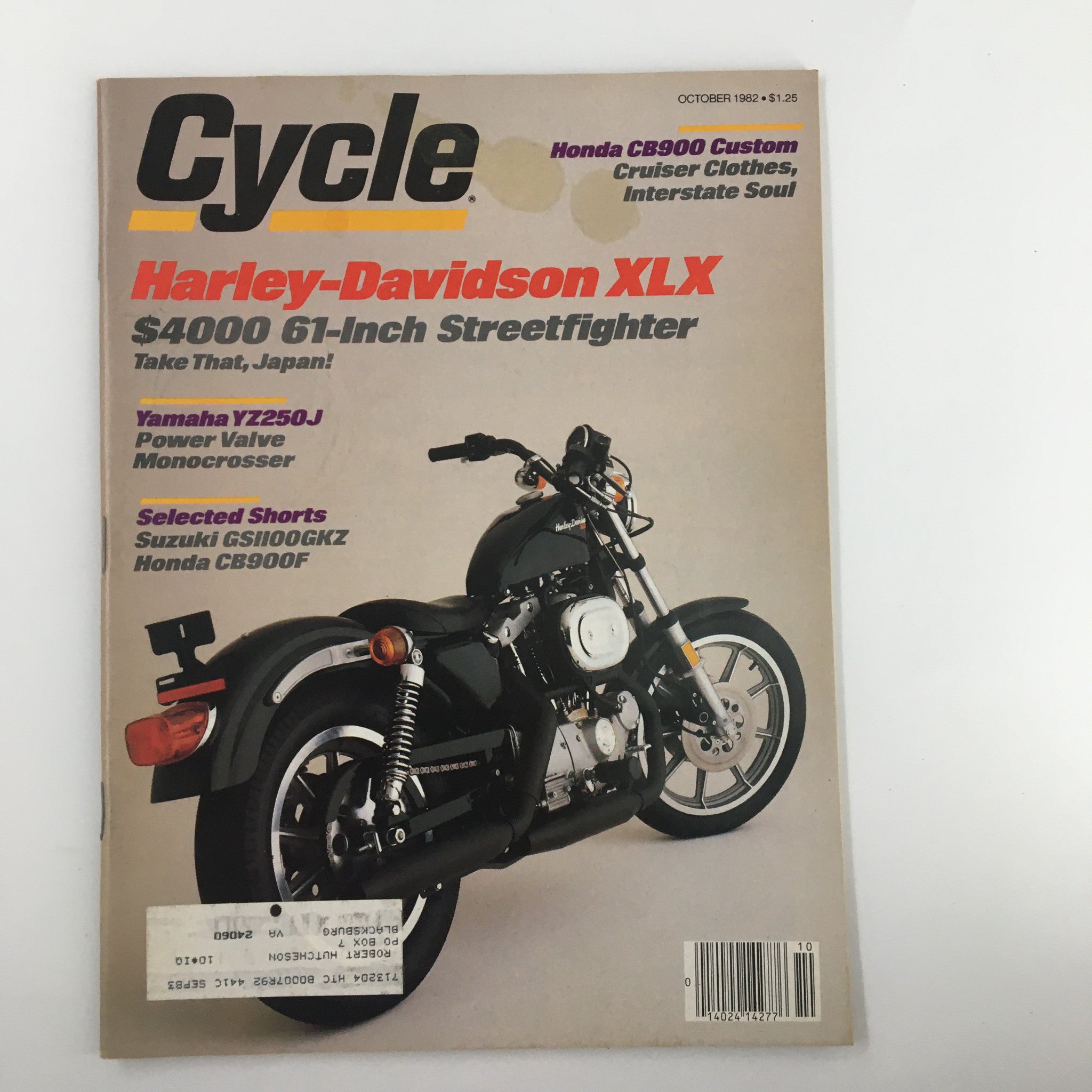 VTG Cycle Magazine October 1982 Harley-Davidson XLX & Yamaha YZ250J Monocrosser