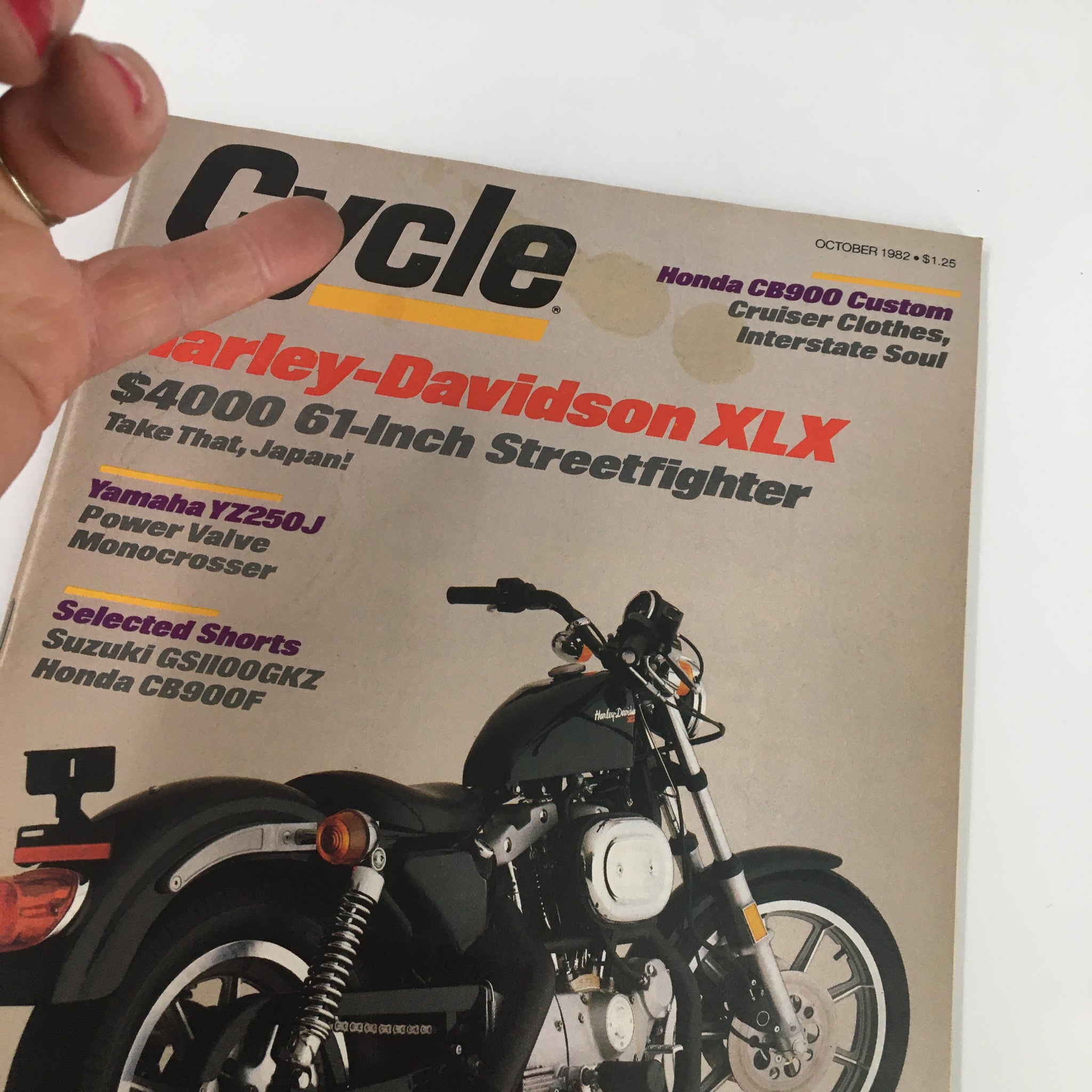 VTG Cycle Magazine October 1982 Harley-Davidson XLX & Yamaha YZ250J Monocrosser