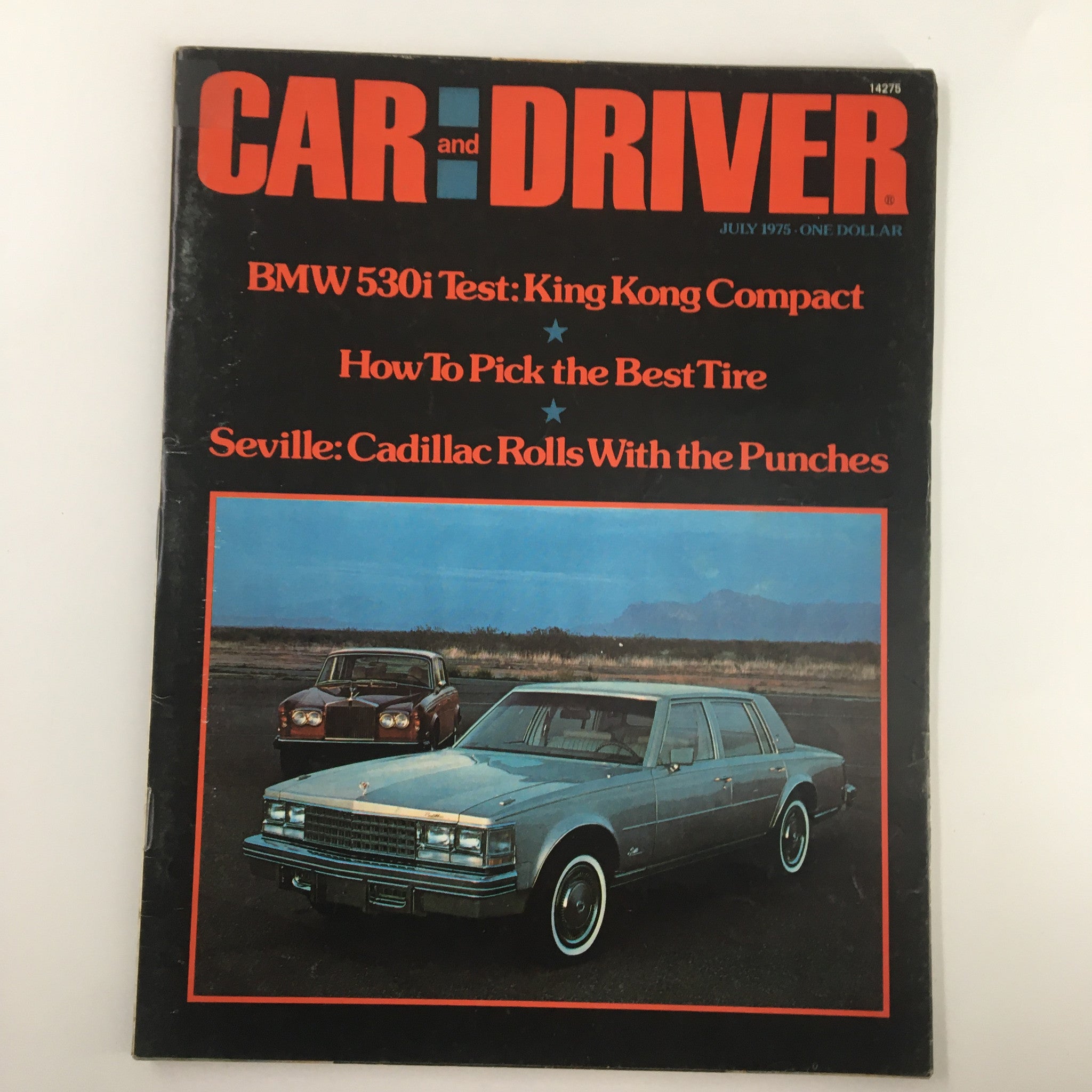 VTG Car and Driver Magazine July 1975 BMW 530i Test King Kong Compact No Label