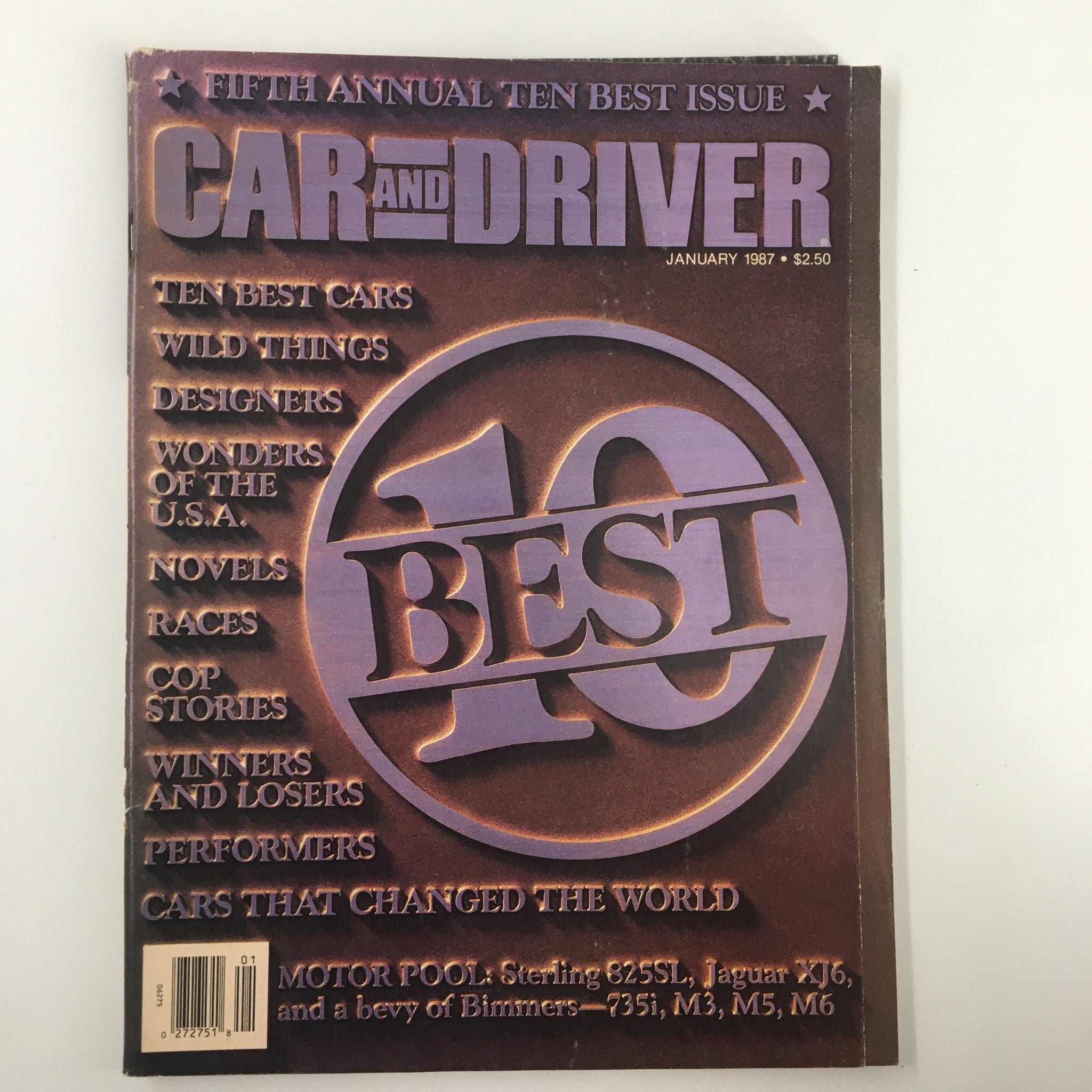 VTG Car and Driver Magazine January 1987 Cars That Change The World No Label