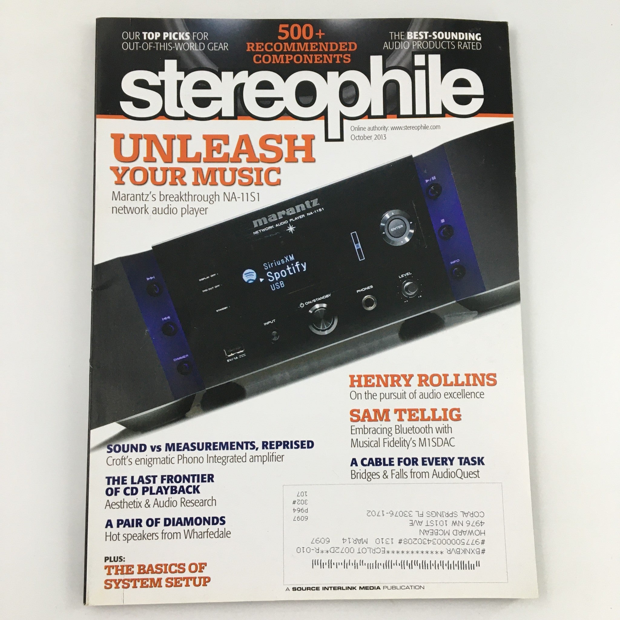 Stereophile Magazine October 2013 Henry Rollins on Pursuit of Audio Excellence