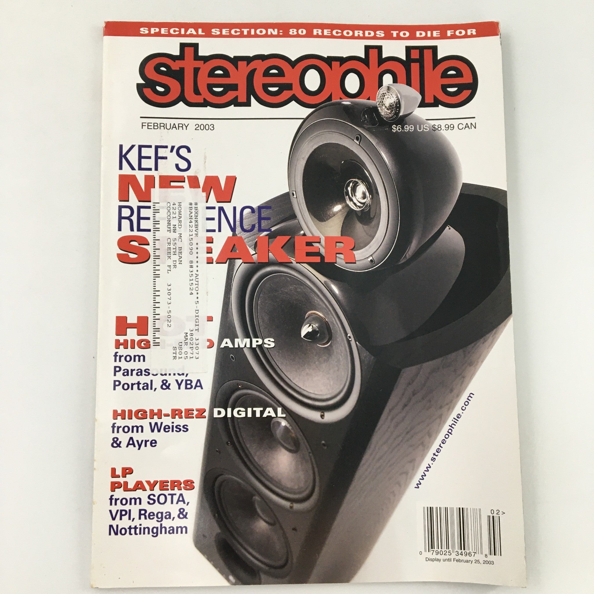 Stereophile Magazine February 2003 High-Rez Digital from Weiss and Ayre Feature