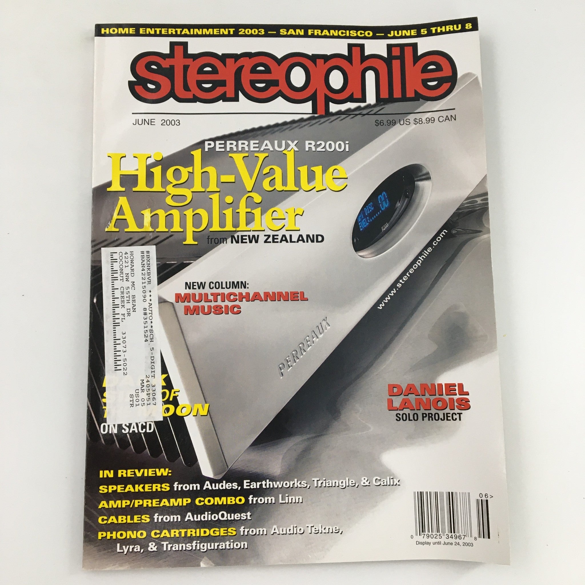 Stereophile Magazine June 2003 Canadian Record Producer Daniel Lanois Project