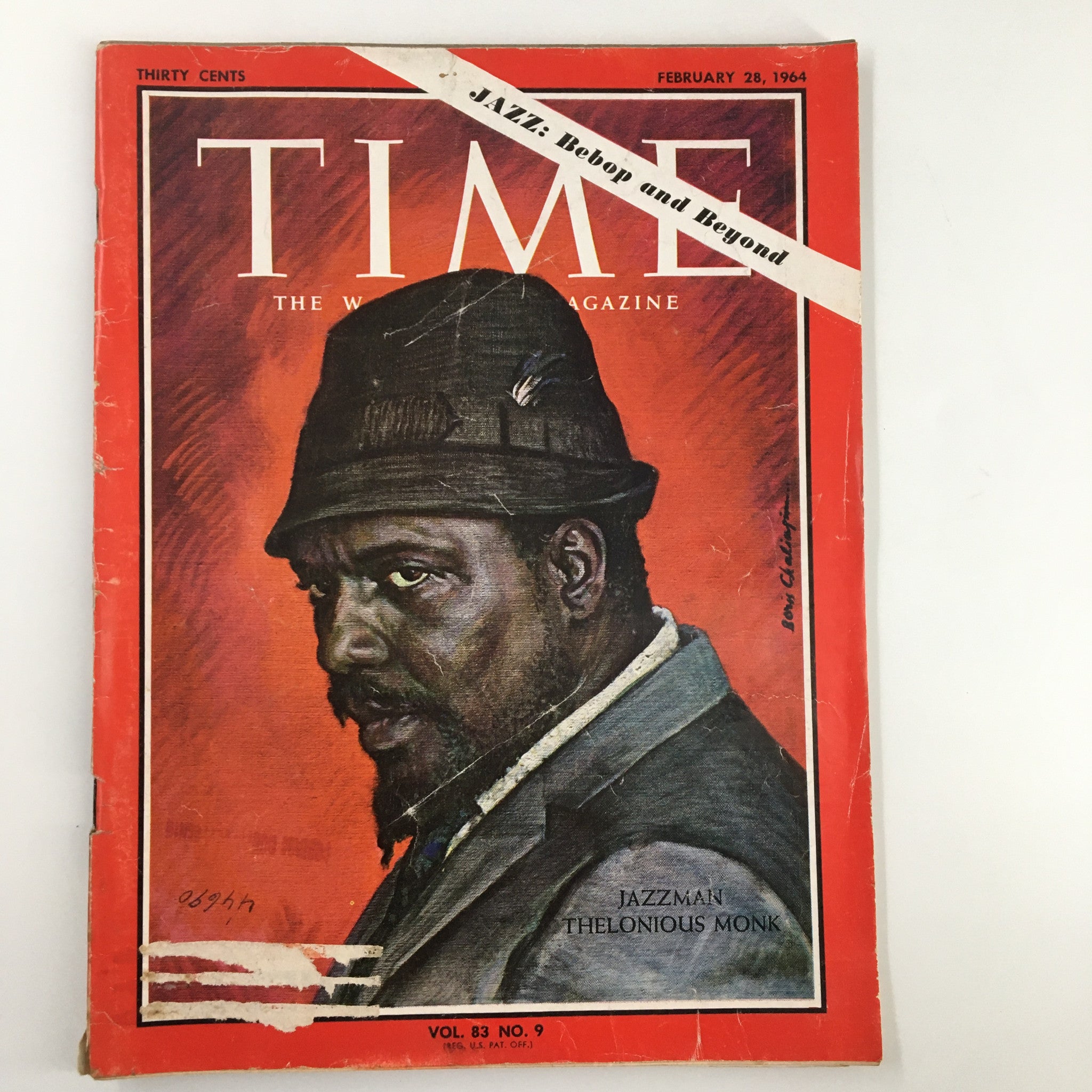 VTG Time Magazine February 28 1964 Vol 83 #9 Jazzman Thelonious Monk