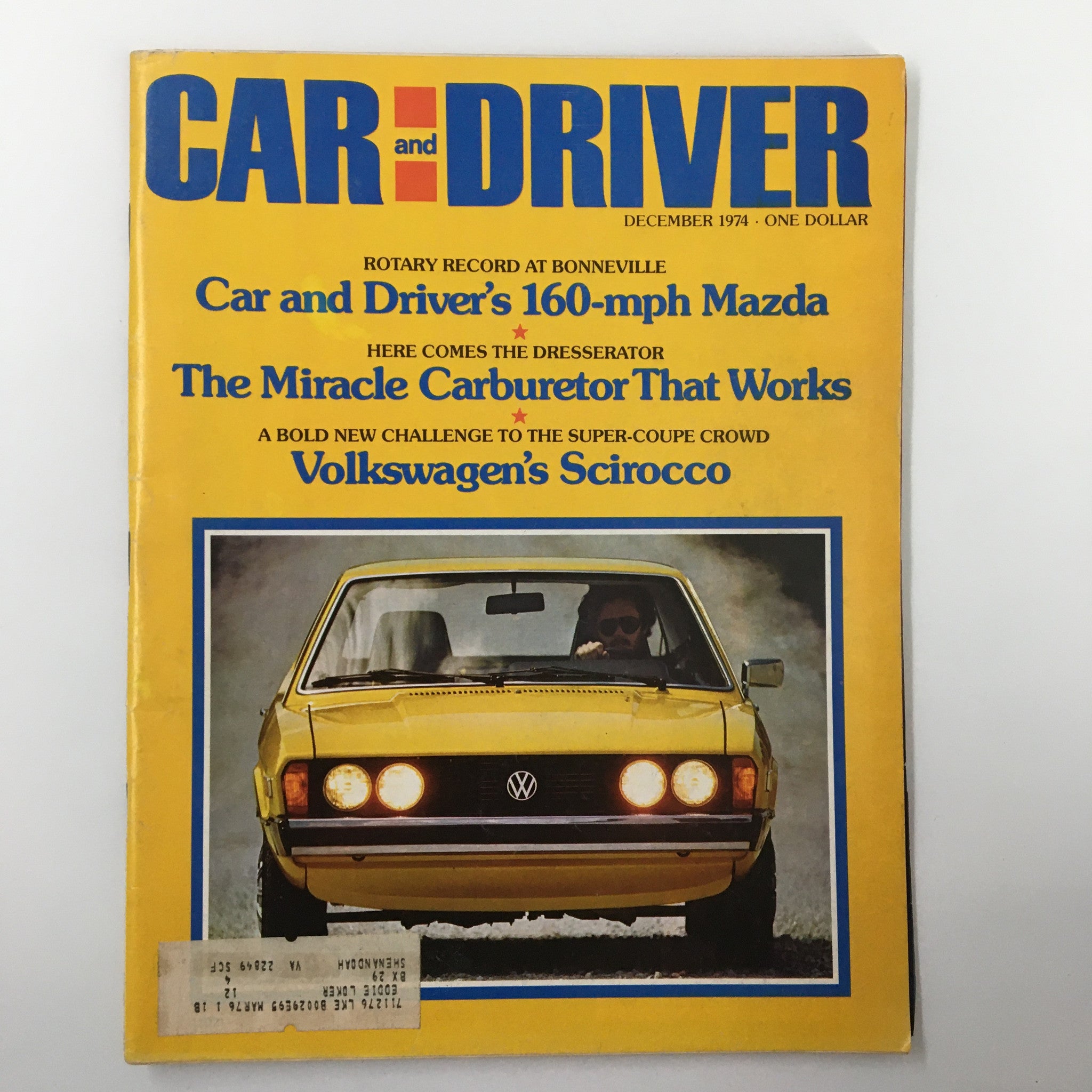 VTG Car and Driver Magazine December 1974 The Miracle Carburetor That Works