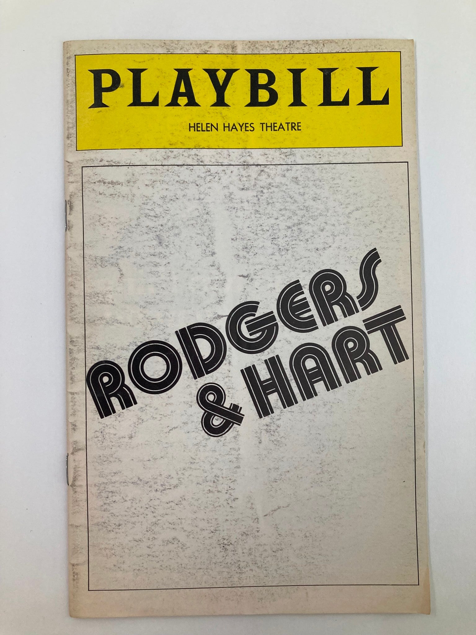 1975 Playbill Helen Hayes Theatre Barbara Andres & Jim Litten in Rodgers & Hart