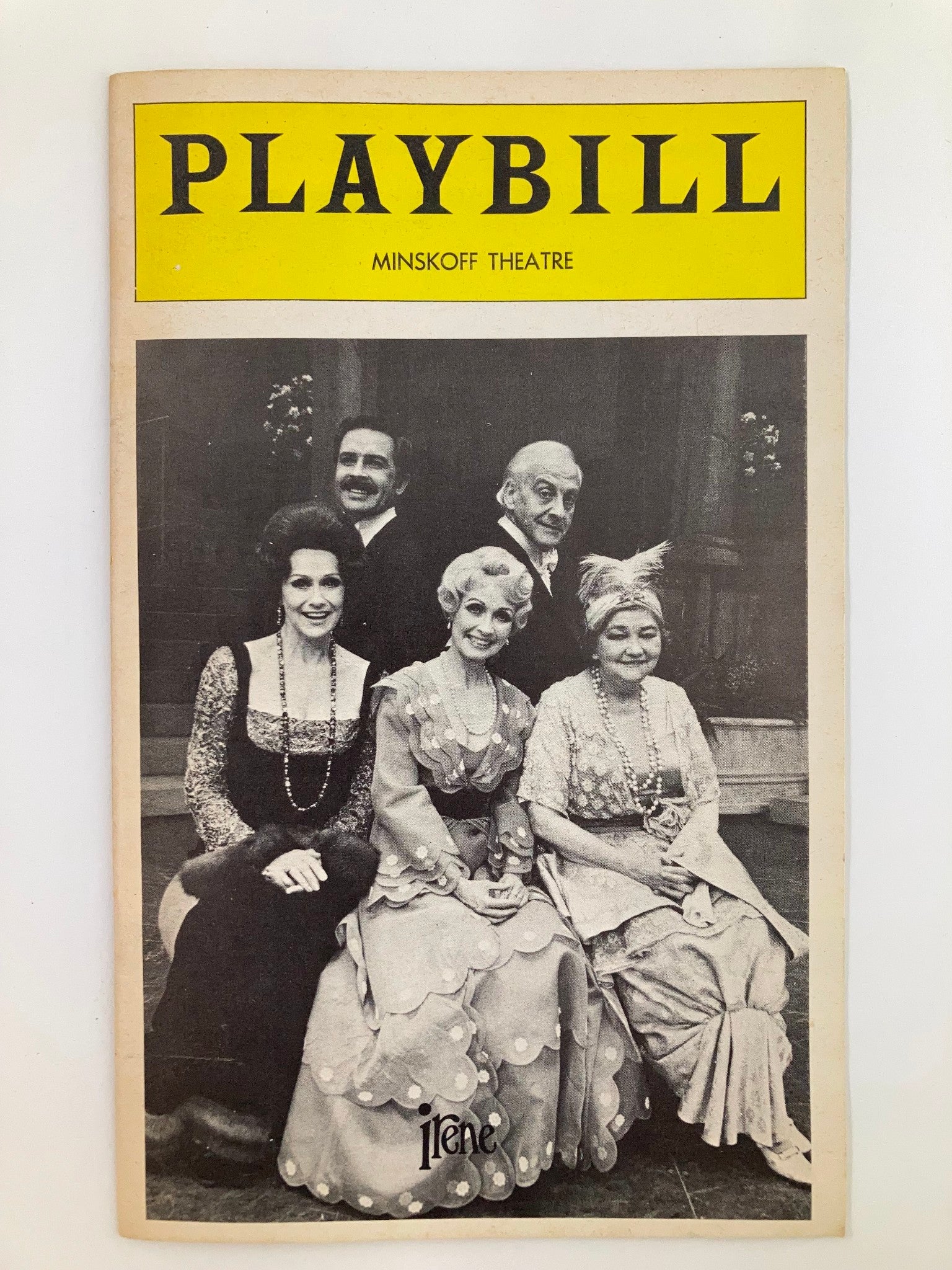 1974 Playbill Minskoff Theatre Jane Powell, Patsy Kelly in Irene