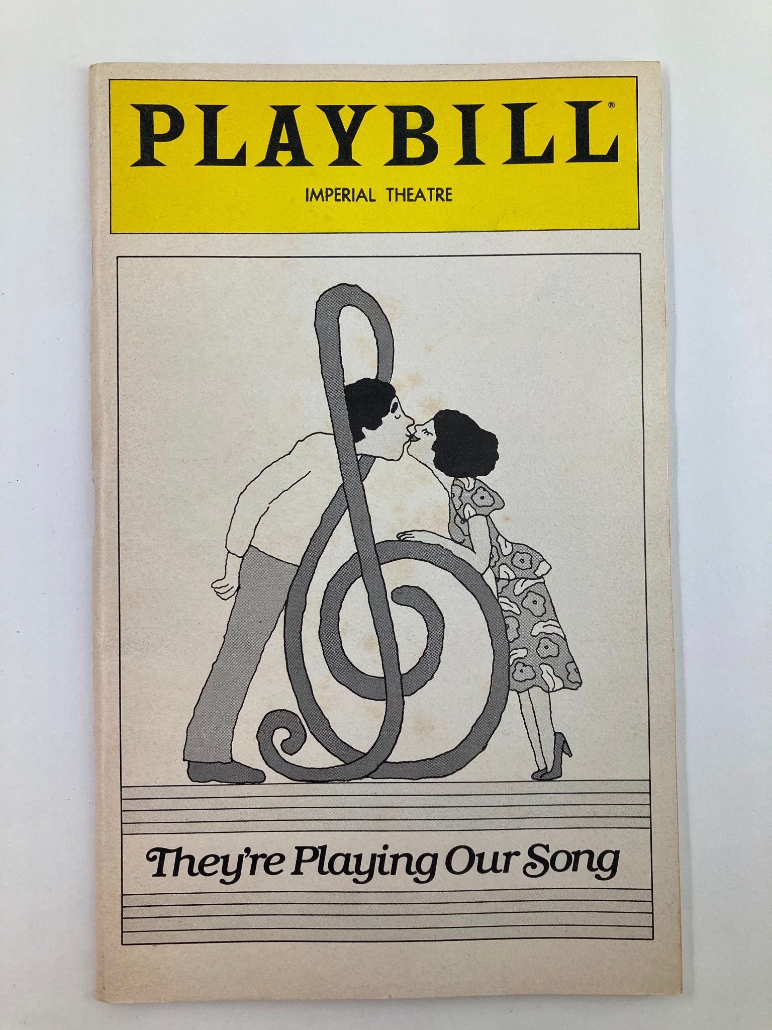 1980 Playbill Imperial Theatre They're Playing Our Song by Robert Moore