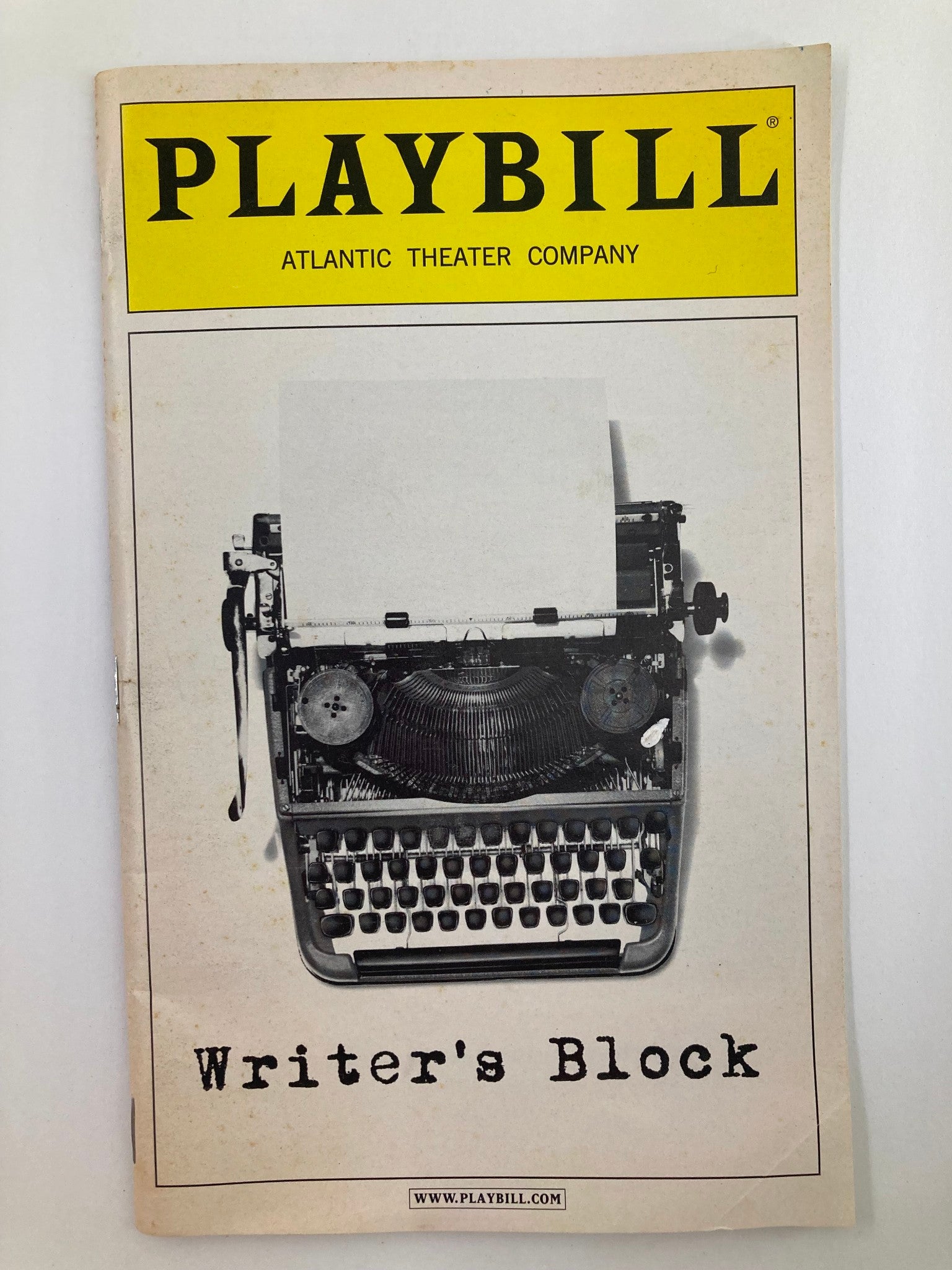 2003 Playbill Atlantic Theater Company Writer's Block by Woody Allen