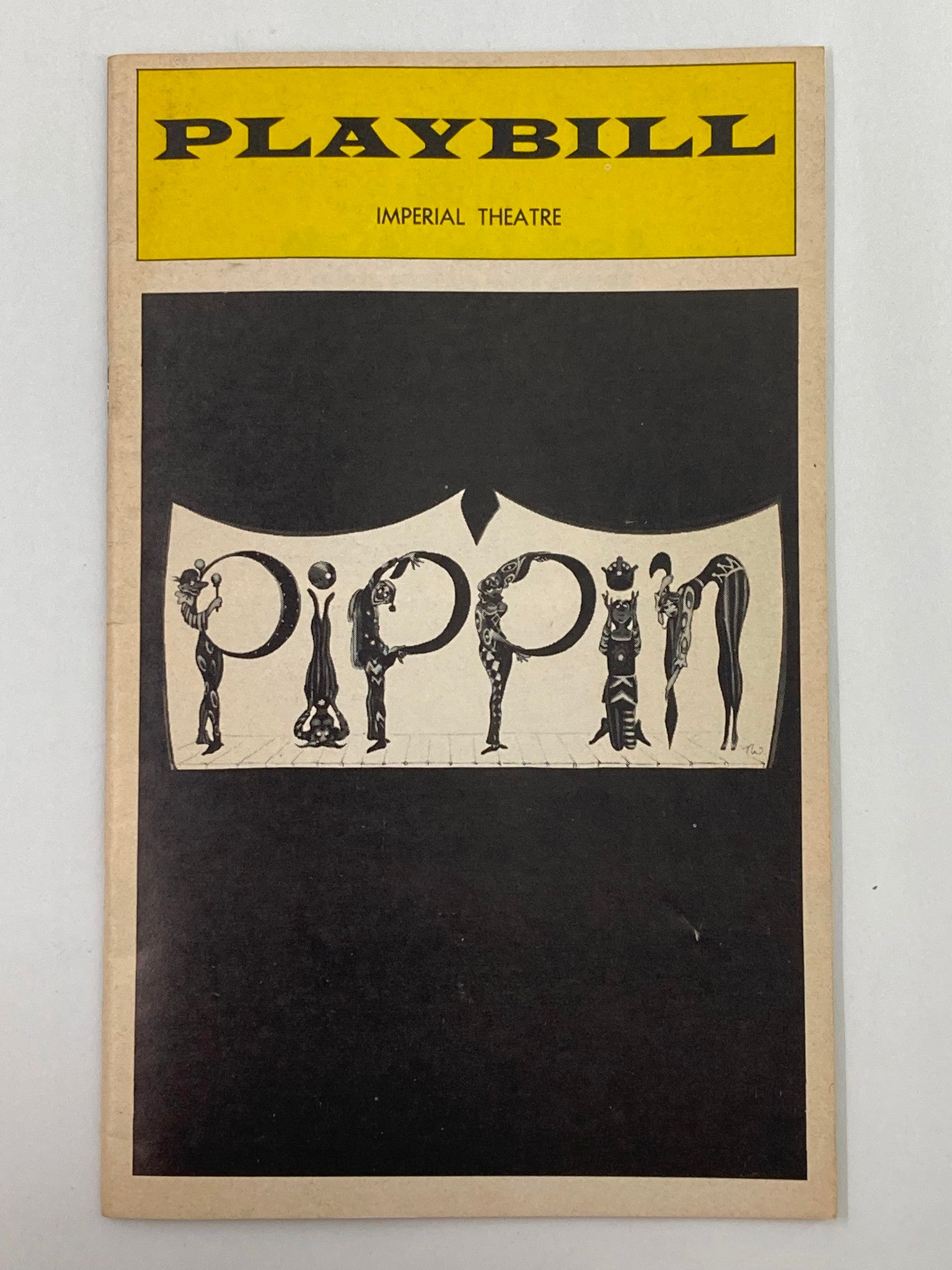 1974 Playbill Imperial Theatre Eric Berry & John Rubinstein in Pippin