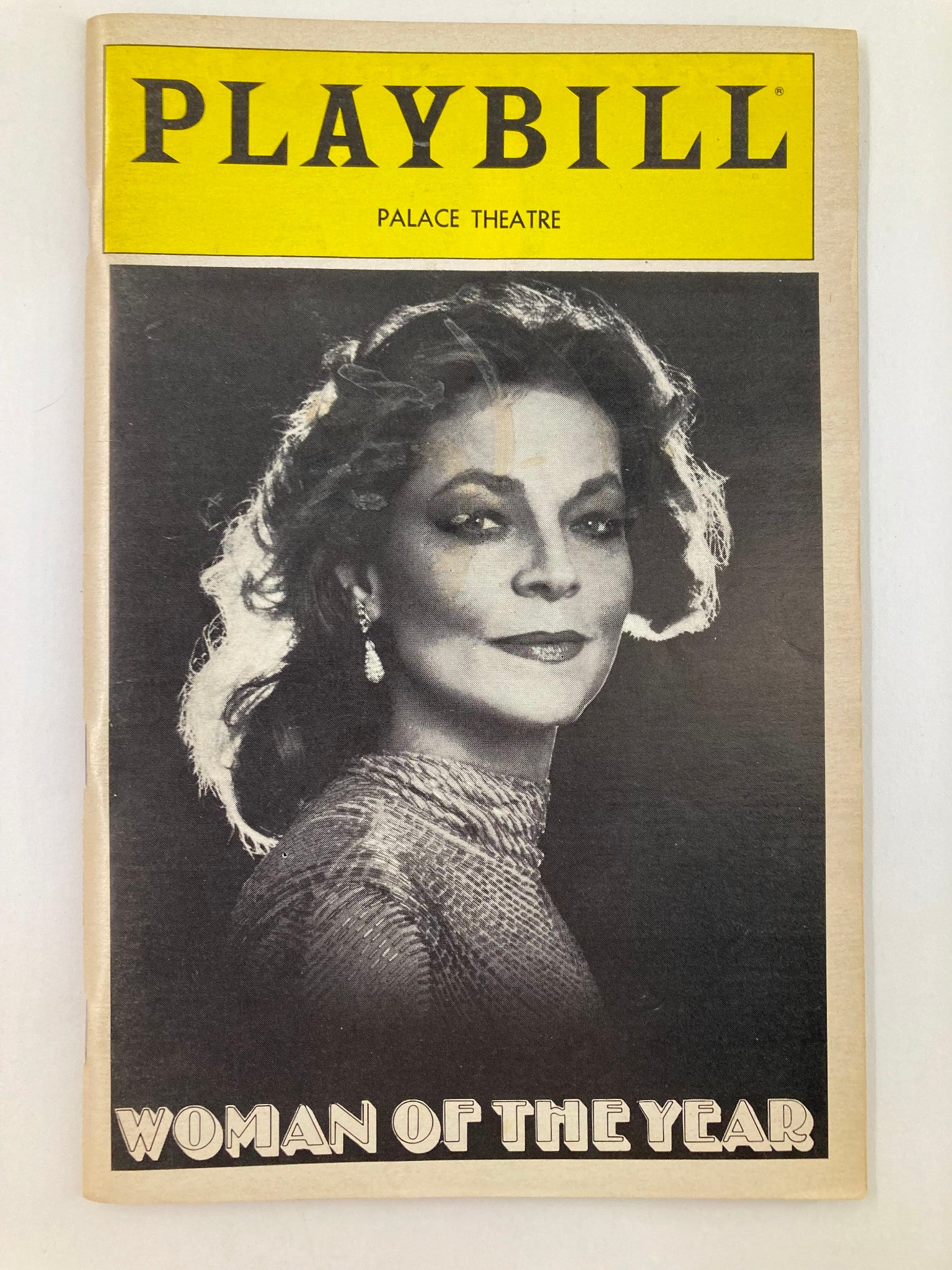 1982 Playbill The Palace Theatre Lauren Bacall in Woman of the Year