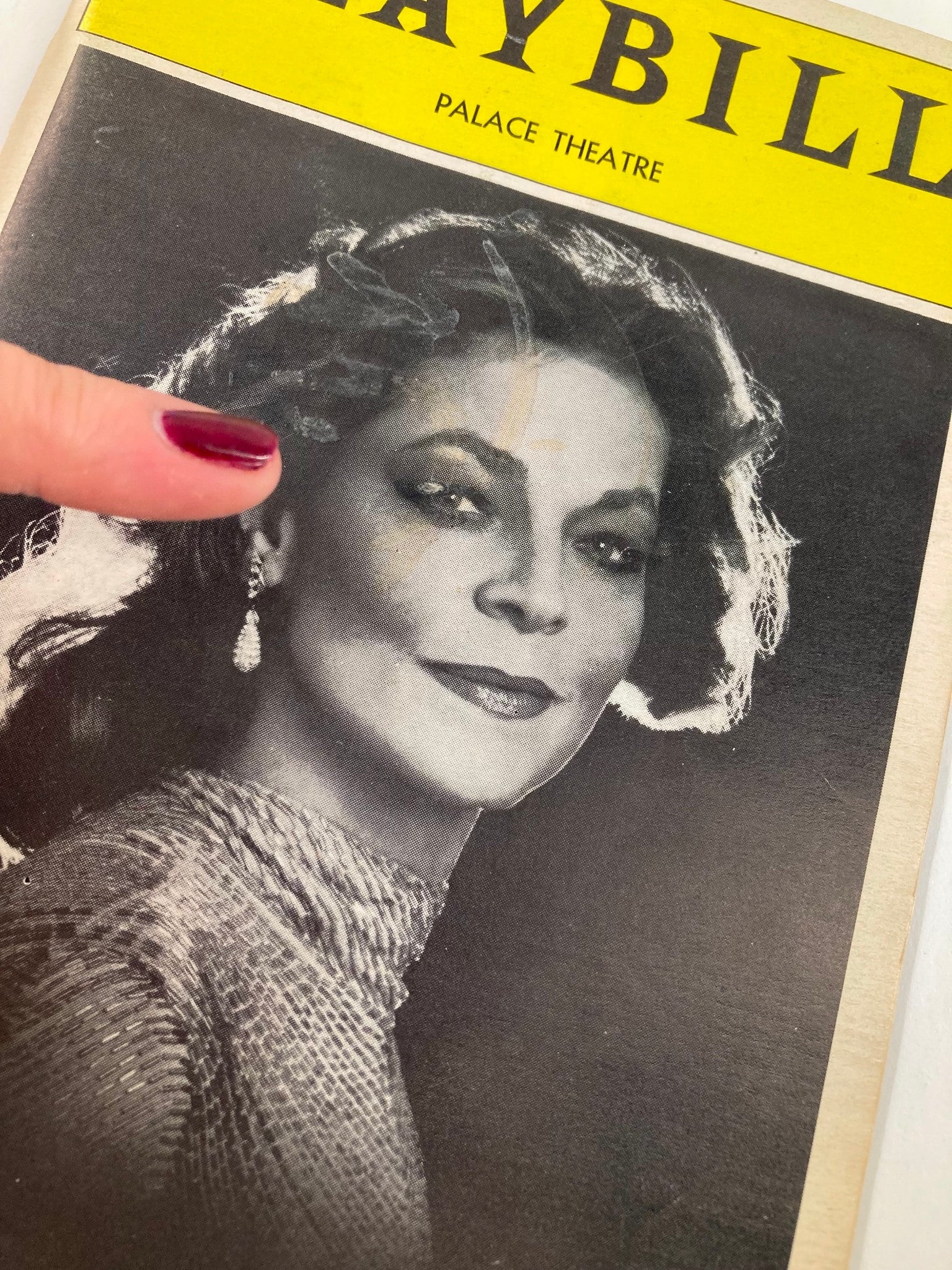 1982 Playbill The Palace Theatre Lauren Bacall in Woman of the Year