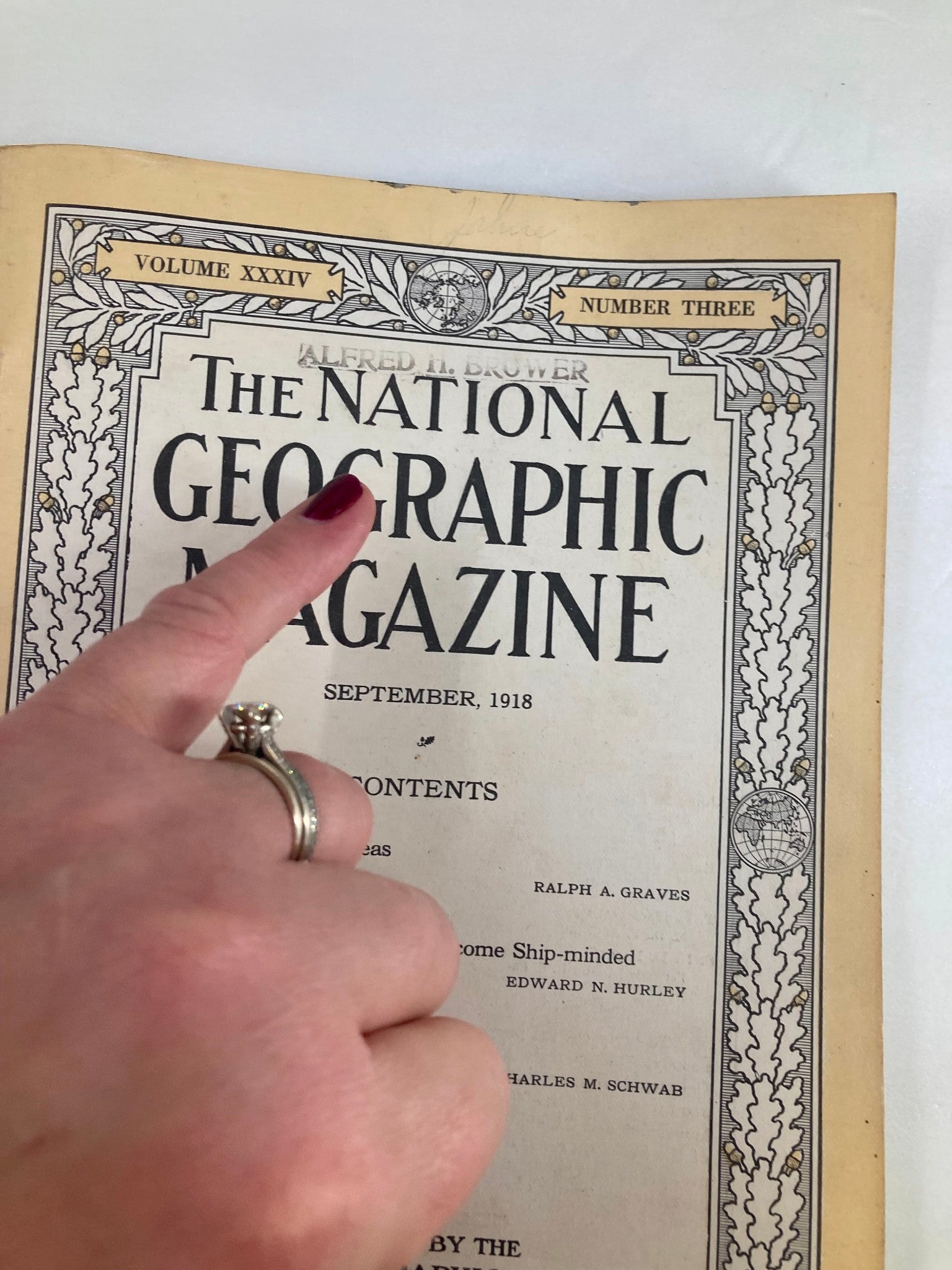 VTG The National Geographic Magazine September 1918 Industrial Victory No Label