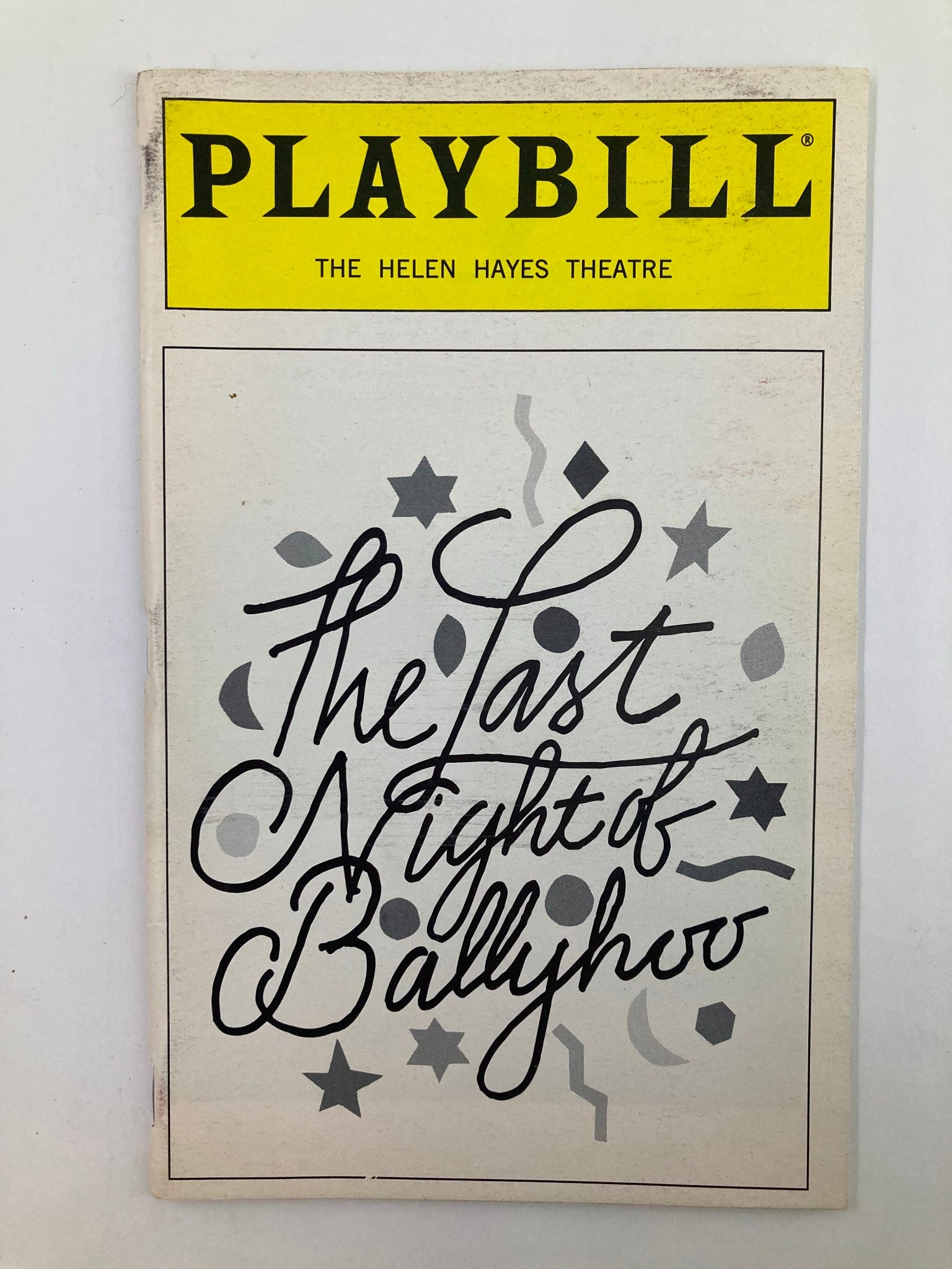 1997 Playbill The Helen Hayes Theatre The Last Night in Ballyhoo by Alfred Uhry