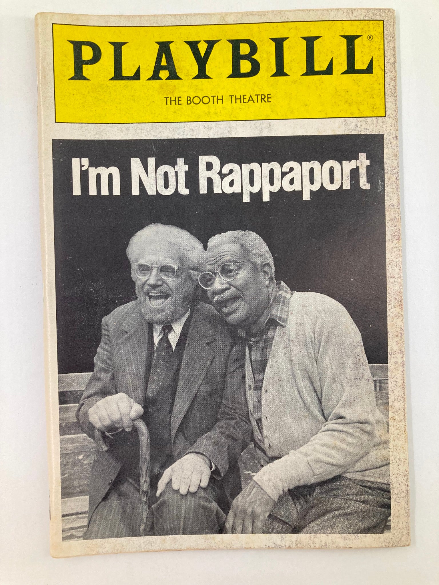 1987 Playbill The Booth Theatre Hal Linden in I'm Not Rappaport by Herb Gardner