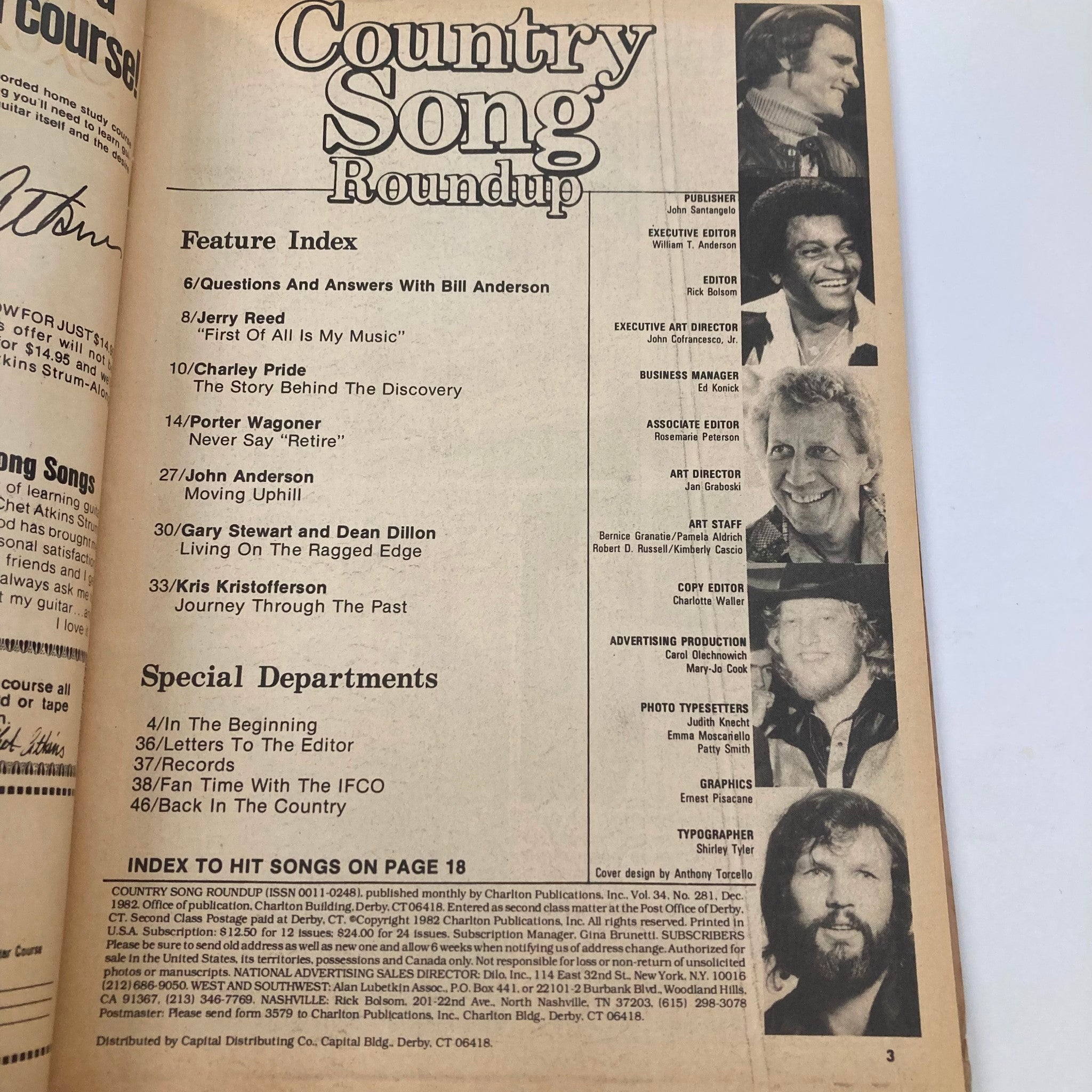 VTG Country Song Roundup Magazine December 1982 Porter Wagoner Never Say Retire