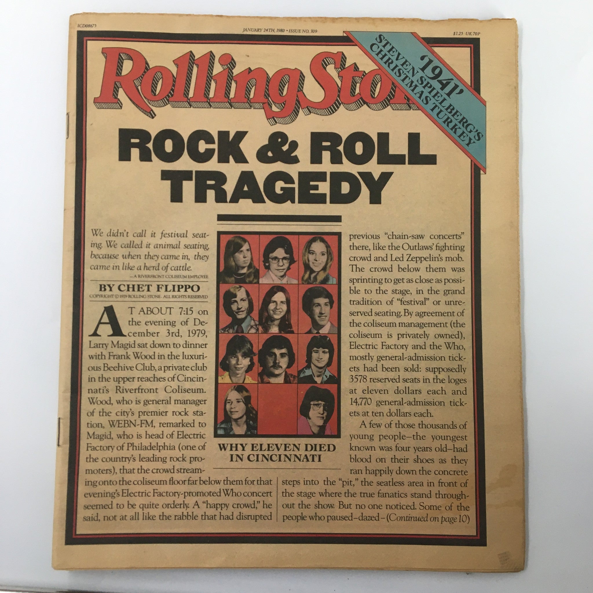 VTG Rolling Stone Magazine January 24 1980 Led Zeppelin Rock & Roll Tragedy