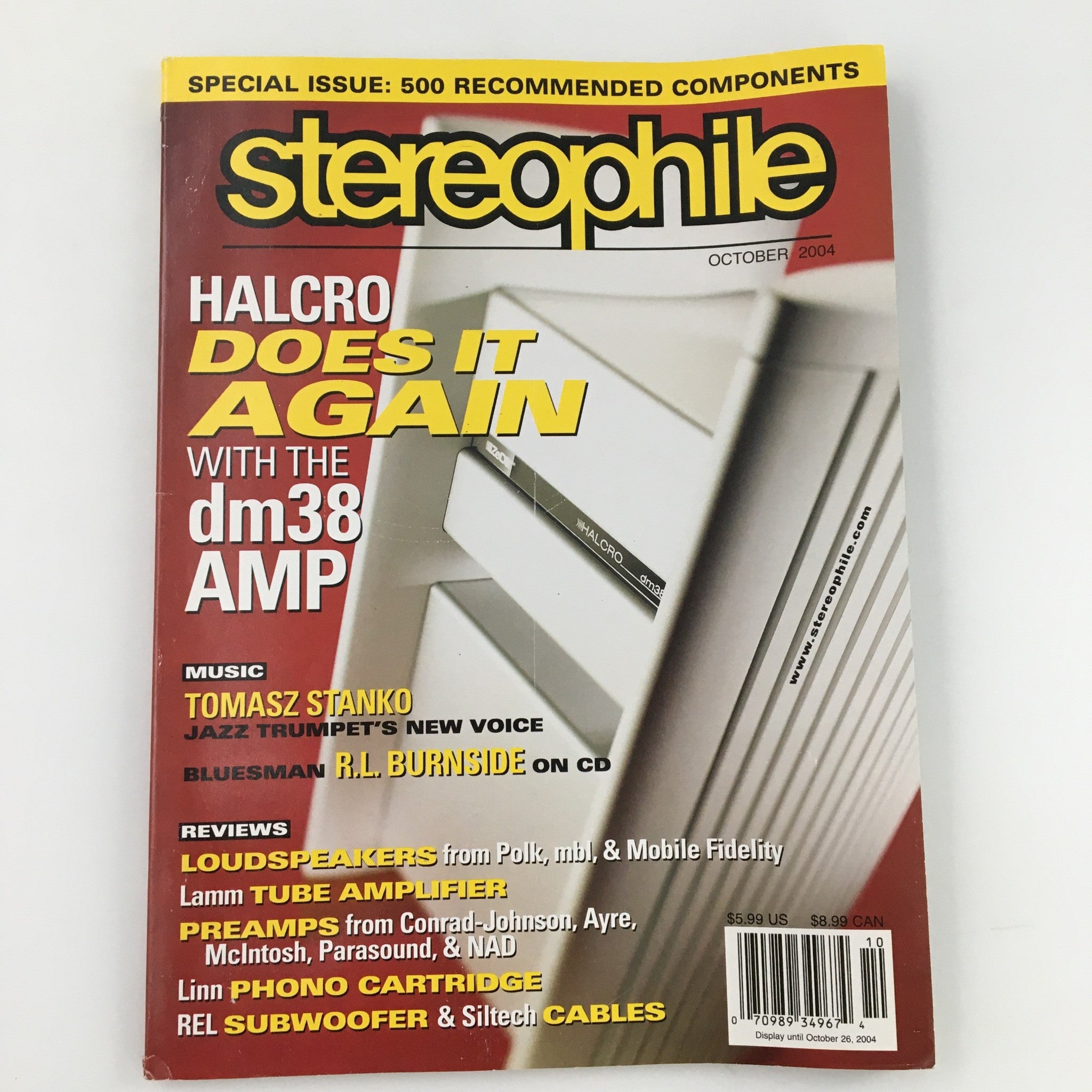 Stereophile Magazine October 2004 Jazz Trumpet Tomasz Stanko Feature, Newsstand