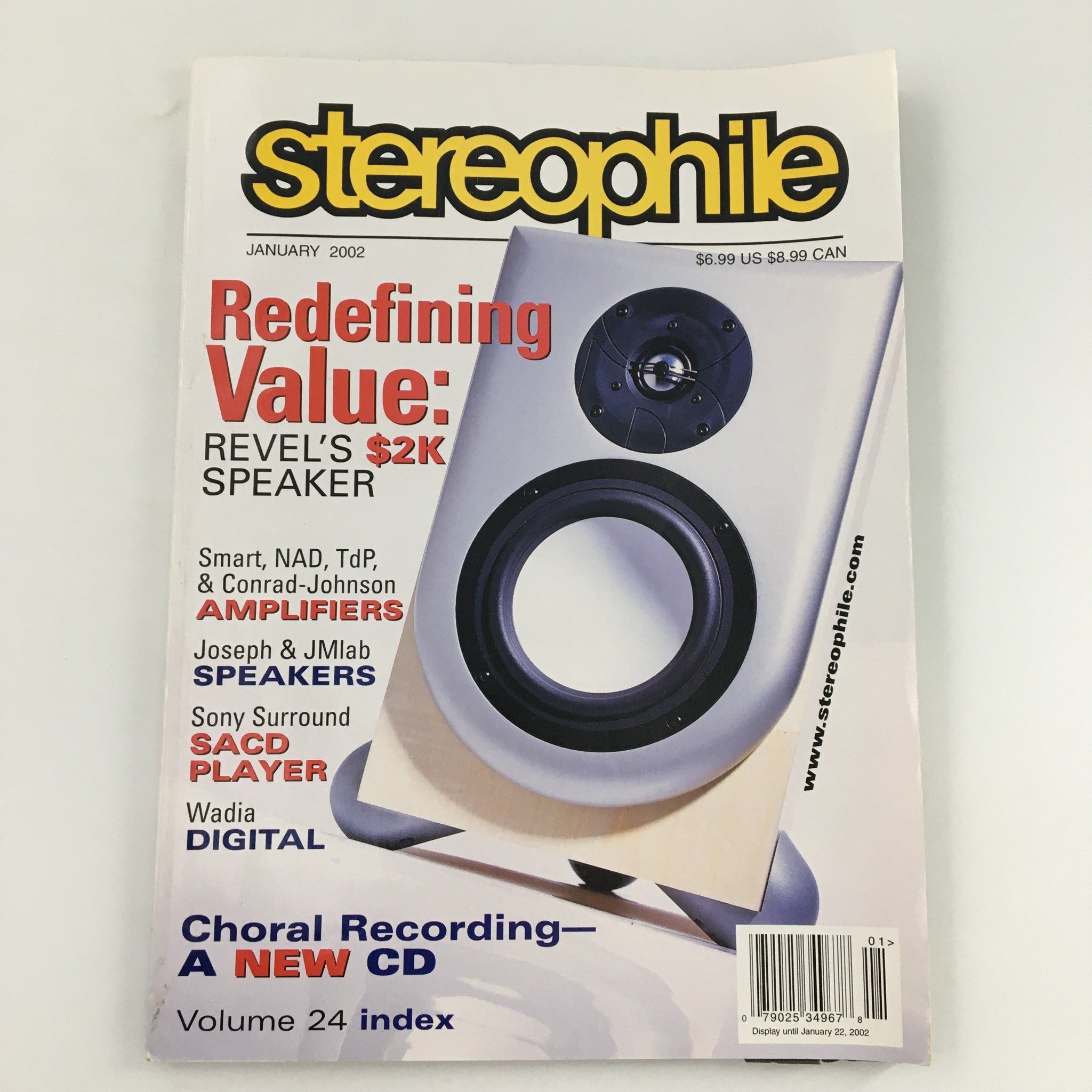 Stereophile Magazine January 2002 Conrad-Johnson Amplifiers, Newsstand